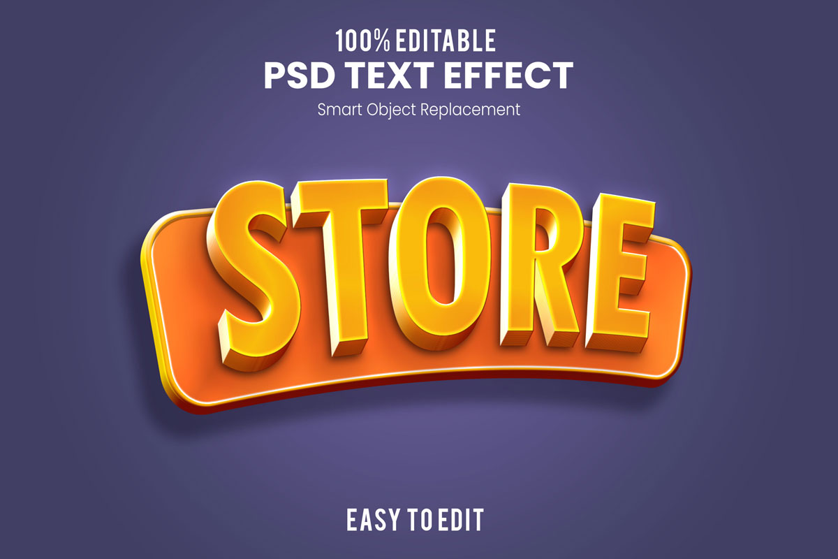 80款炫彩3D立体海报标题Logo特效字体设计PS样机素材 30 Text Effect Bundle插图72