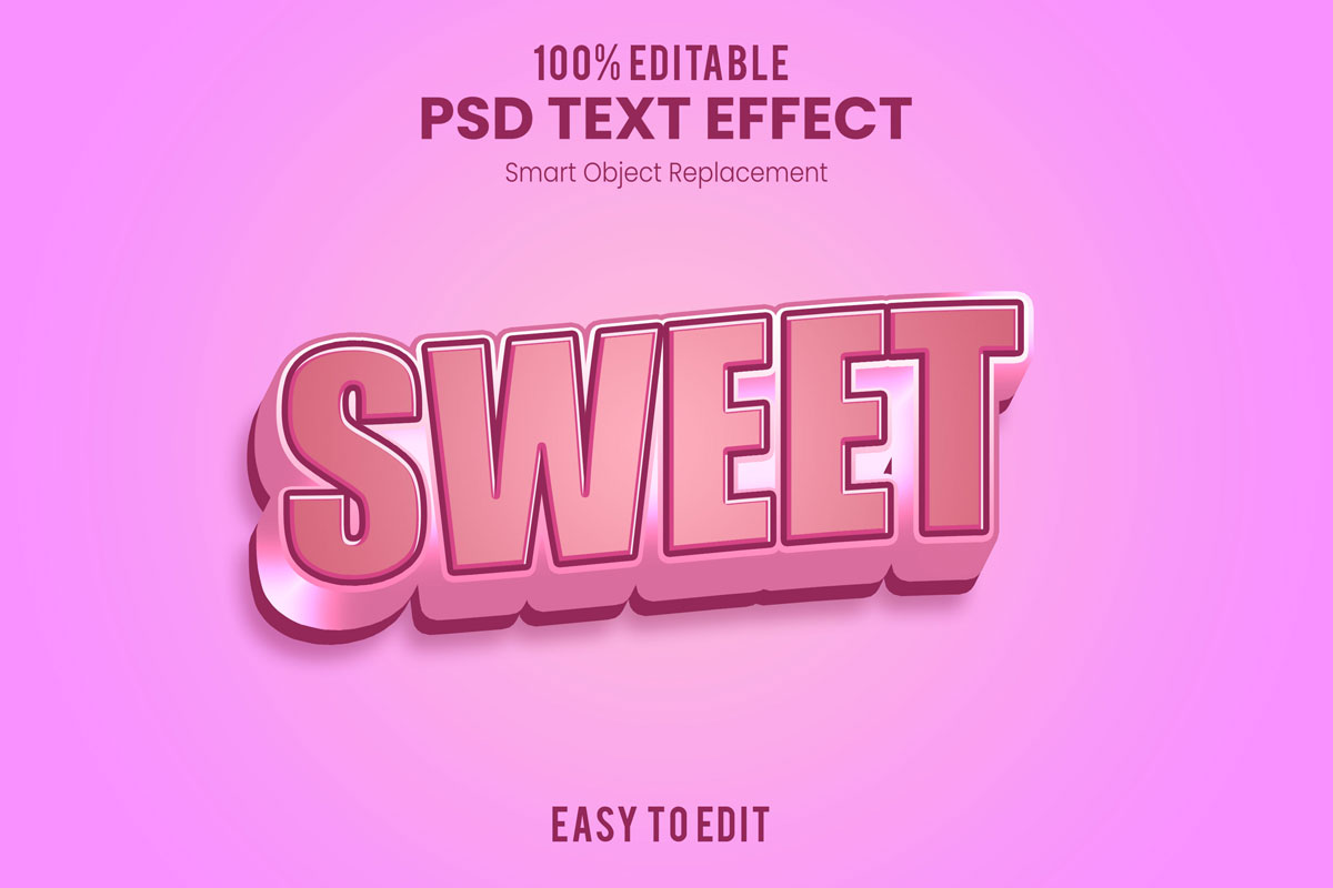 80款炫彩3D立体海报标题Logo特效字体设计PS样机素材 30 Text Effect Bundle插图74