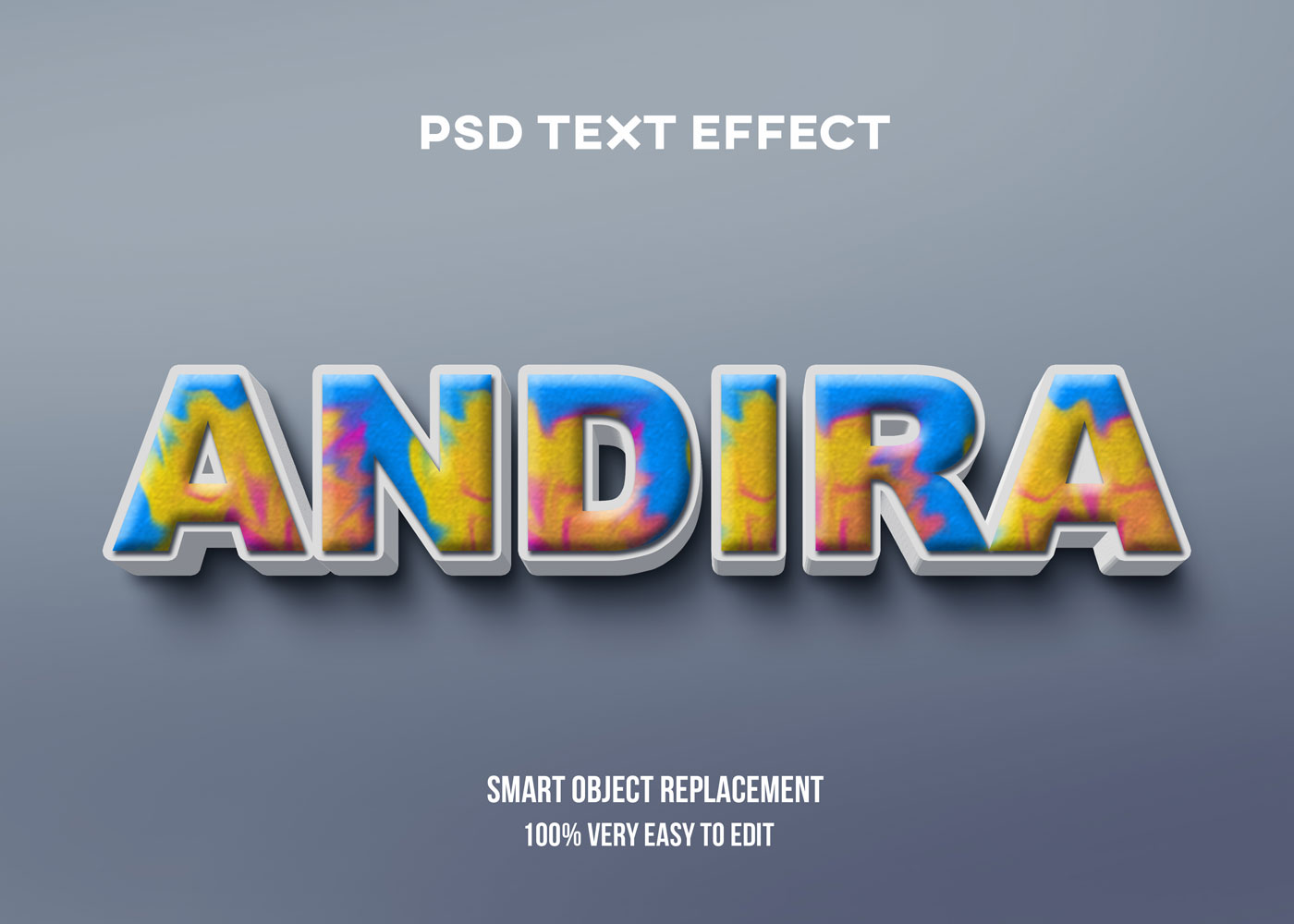80款炫彩3D立体海报标题Logo特效字体设计PS样机素材 30 Text Effect Bundle插图1