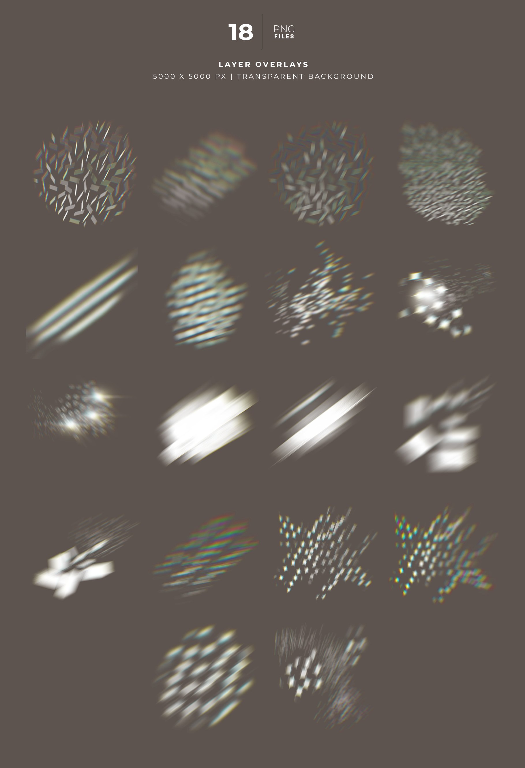 18张高清棱镜反射镜面效果ps图层叠加背景图片设计素材lightoverlays