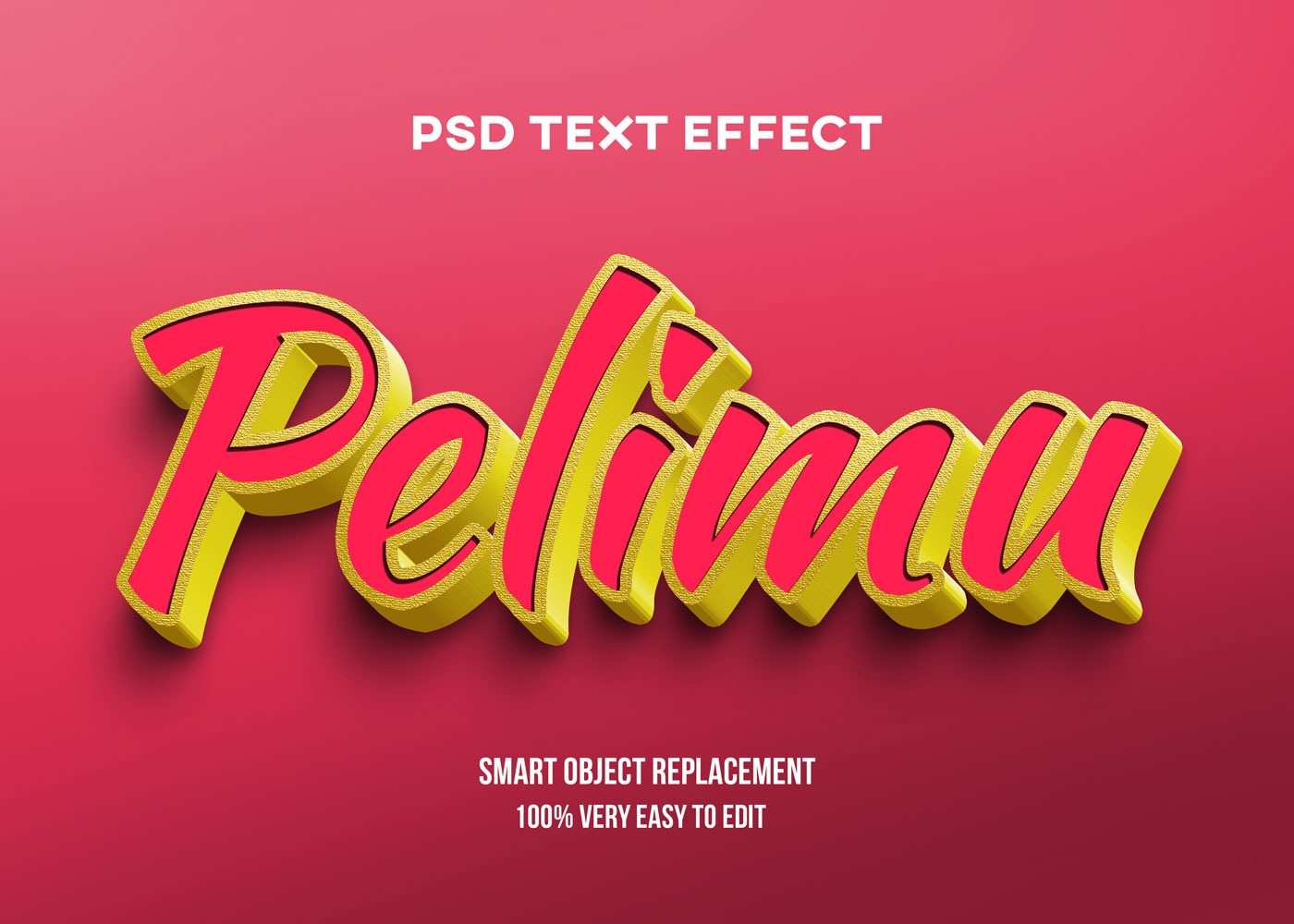 80款炫彩3D立体海报标题Logo特效字体设计PS样机素材 30 Text Effect Bundle插图54