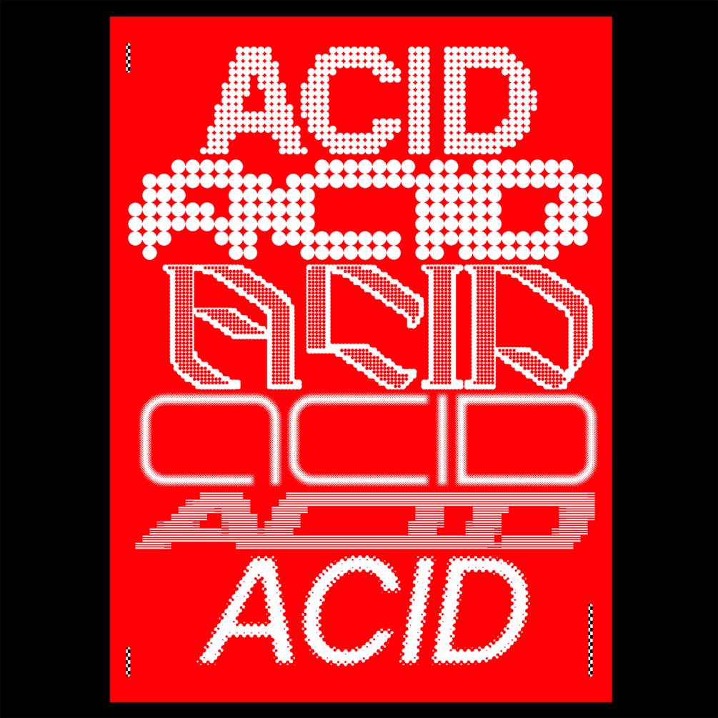 潮流复古酸性嘻哈文字图形特效PS样机动作设计素材 Playground ACID Aciton插图4
