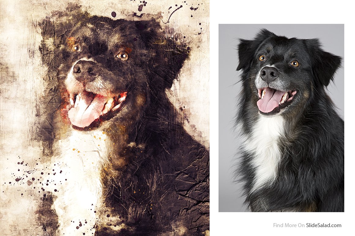 复古做旧混合效果照片处理特效PS动作模板 Mixed Art 2 Photoshop Action插图11
