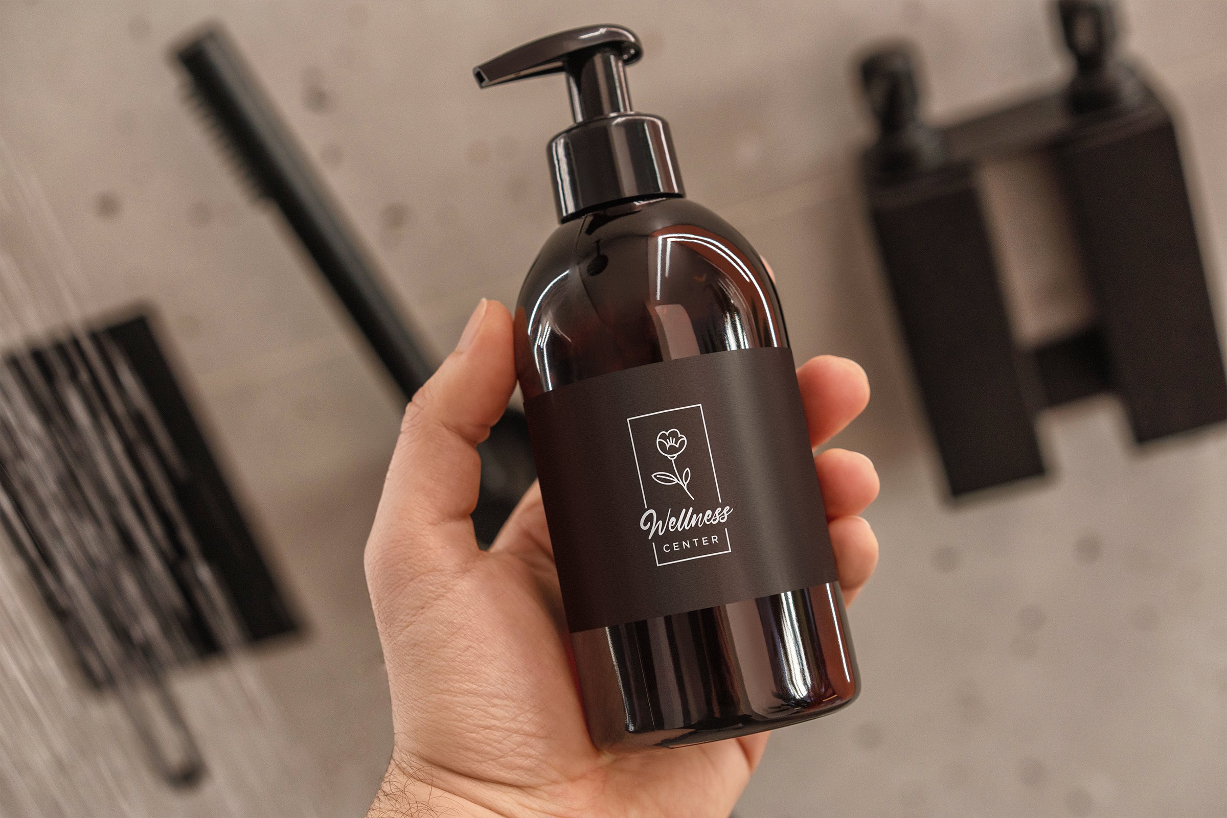 20款化妆品洗发水沐浴露包装设计展示Ps贴图样机素材 Cosmetic Bottles Mockup Set插图7 20款化妆品洗发水沐浴露包装设计展示Ps贴图样机素材 Cosmetic Bottles Mockup Set插图7