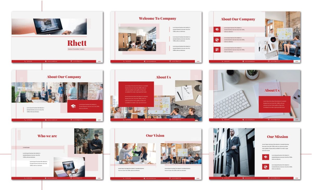 极简主义企业营销策划PPT设计模板 Business Consultant Powerpoint Templates插图1