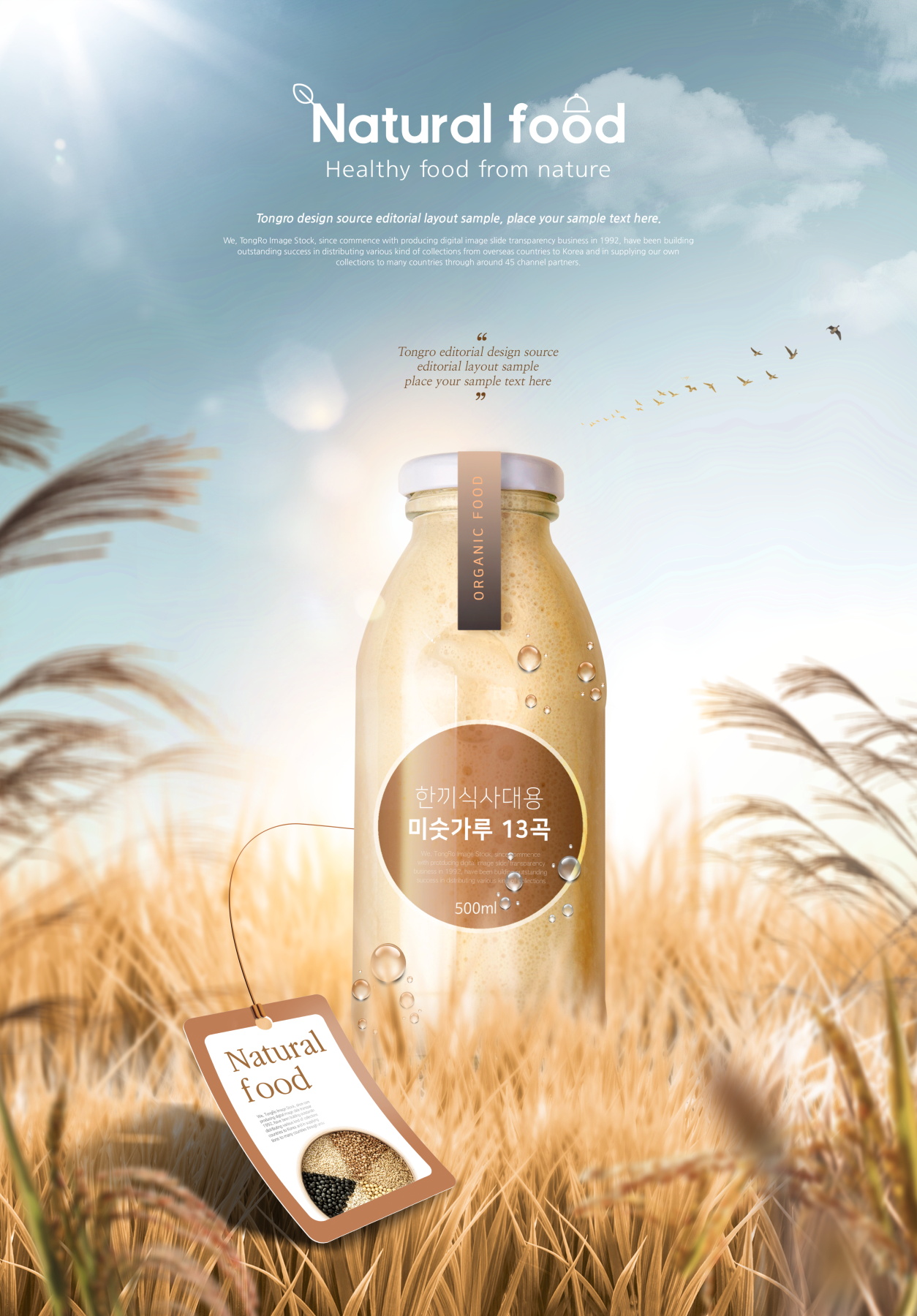 9款时尚果汁饮料宣传单海报设计PSD模板素材 Juice Drink Sale Poster Template插图