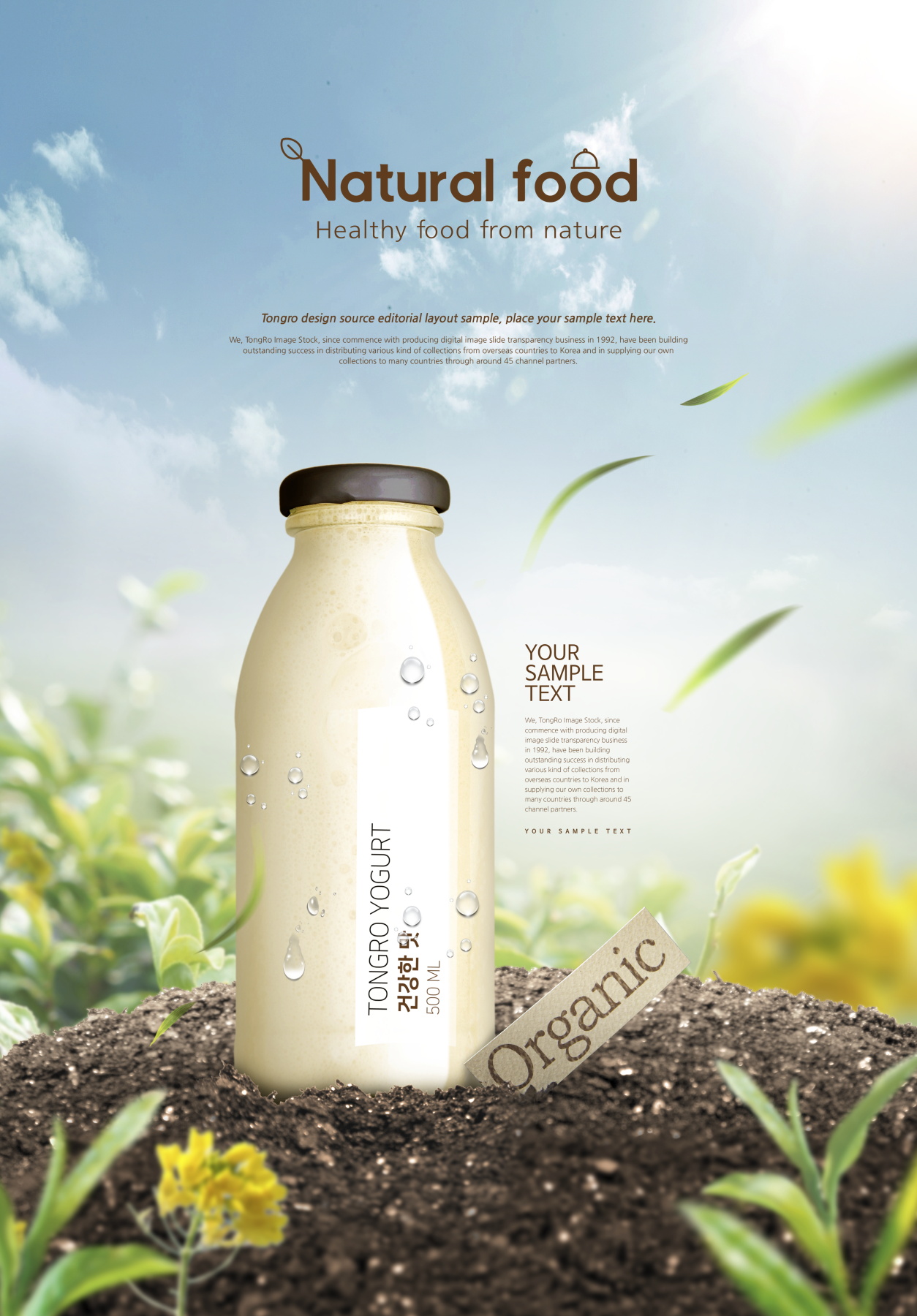 9款时尚果汁饮料宣传单海报设计PSD模板素材 Juice Drink Sale Poster Template插图7