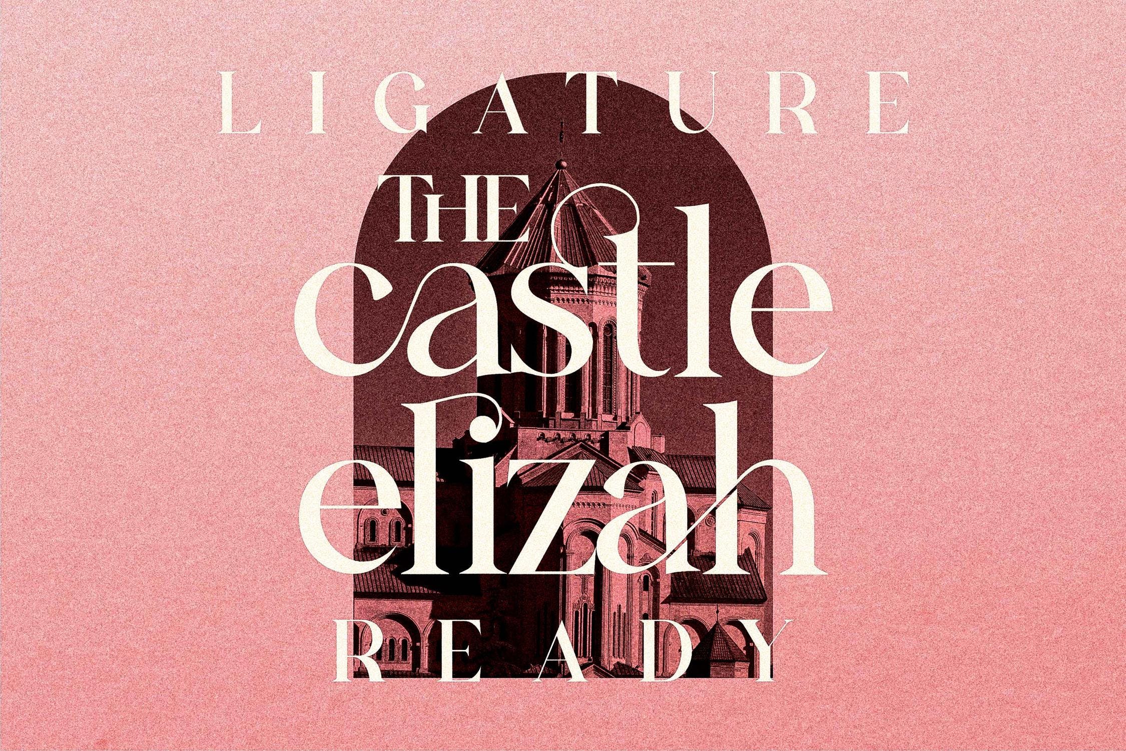 现代时尚海报品牌社交媒体设计衬线字体素材 The Castle Elizah Serif Font LS插图3