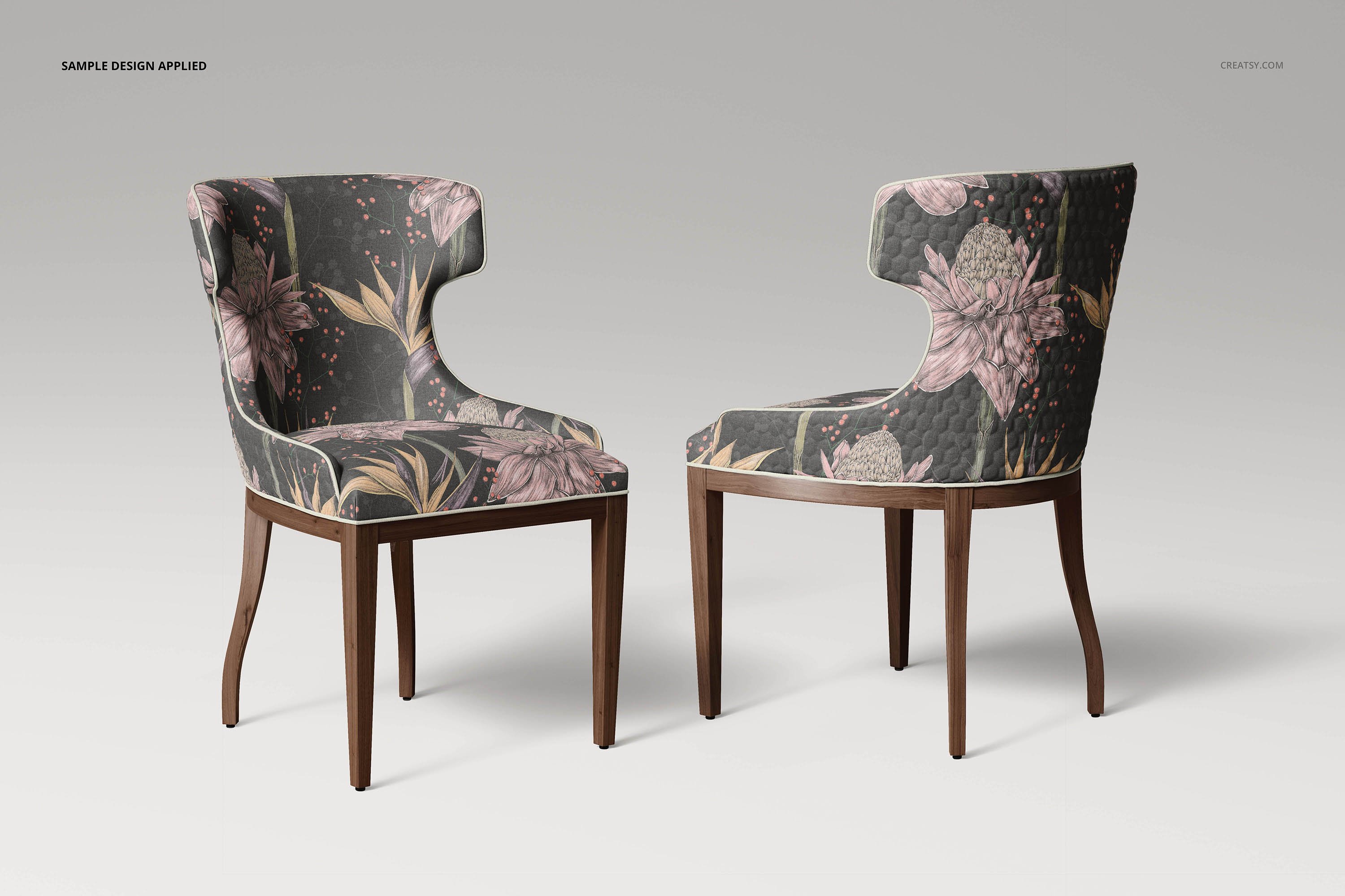 时尚室内餐厅椅子外观设计展示贴图样机模板合集diningroomchairmock