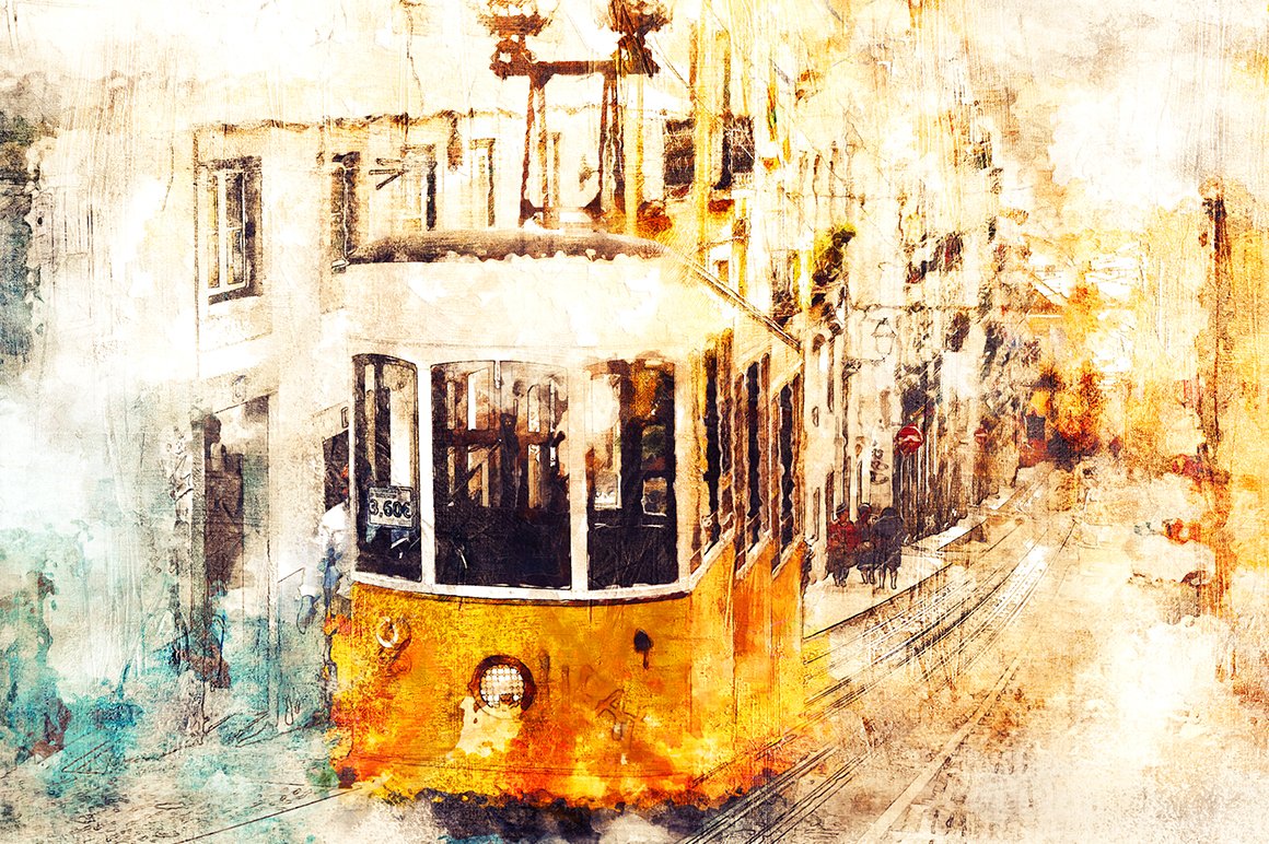 复古做旧混合效果照片处理特效PS动作模板 Mixed Art 2 Photoshop Action插图6