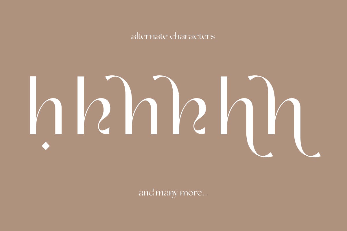 现代优雅奢华杂志海报标题品牌logo设计衬线英文字体 Anabele  Modern Stylish插图5