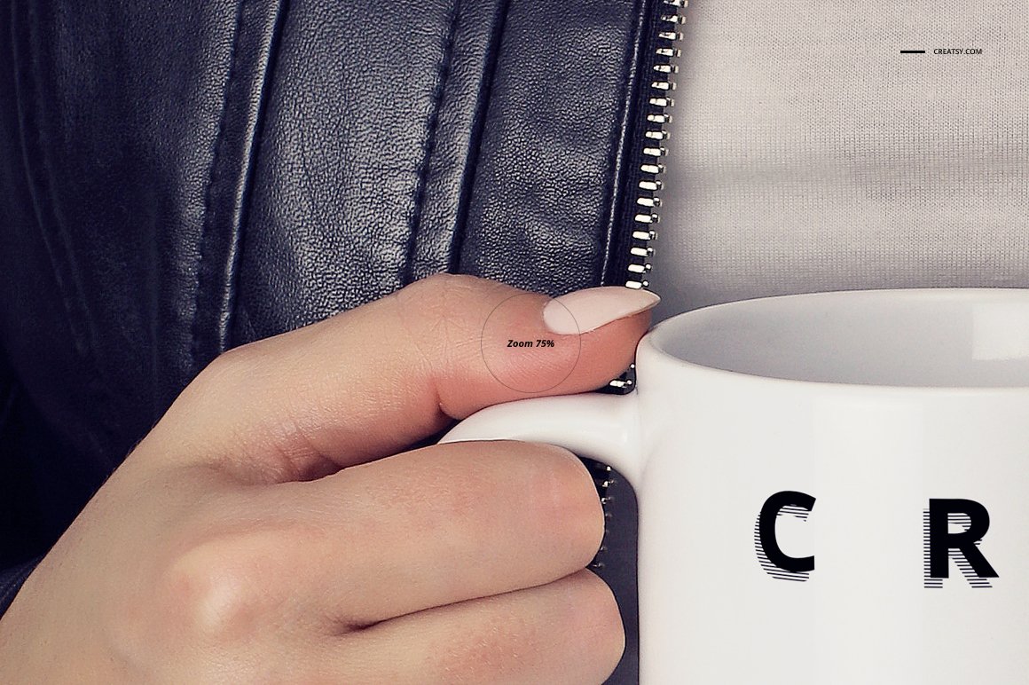 白色咖啡马克陶瓷杯样机模板合集 11oz & 15 oz White Mug Mockup Set插图15