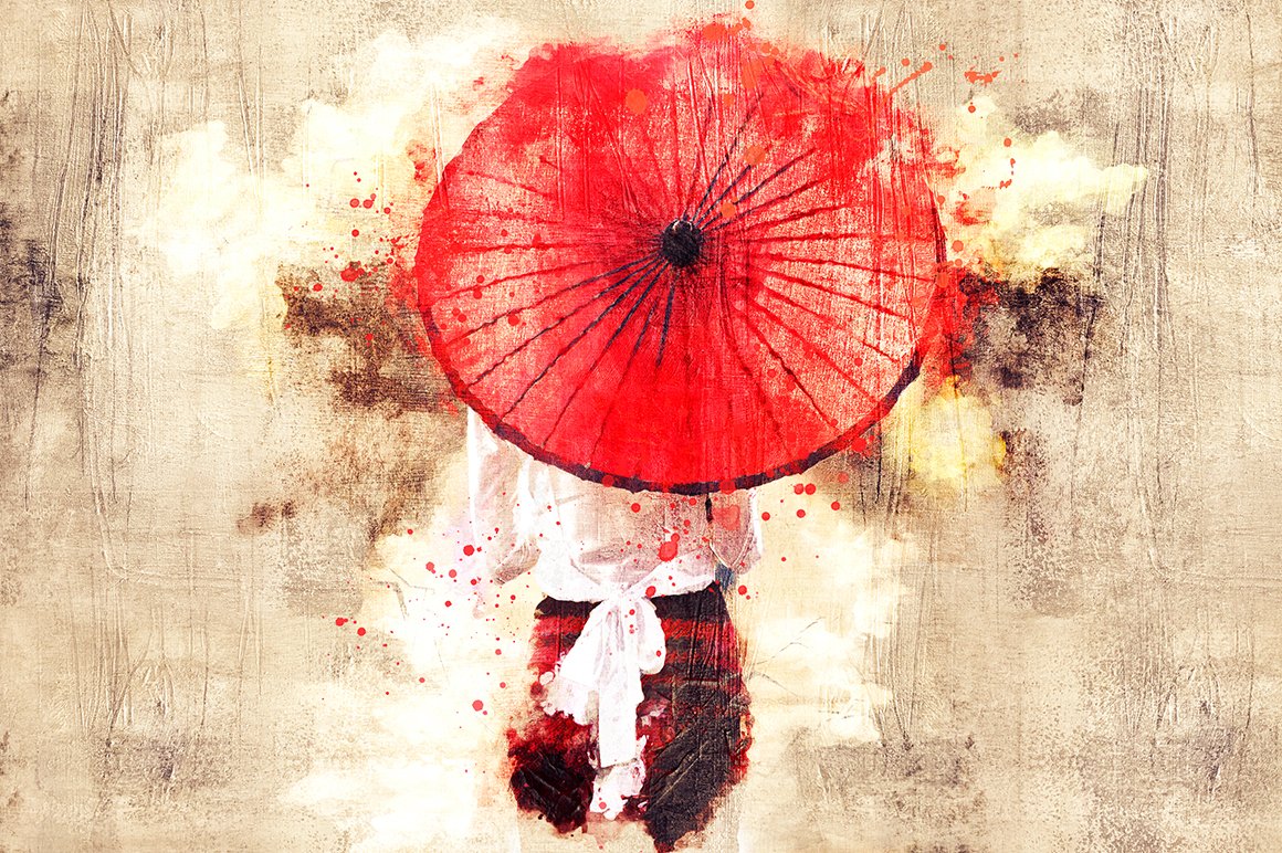 复古做旧混合效果照片处理特效PS动作模板 Mixed Art 2 Photoshop Action插图8