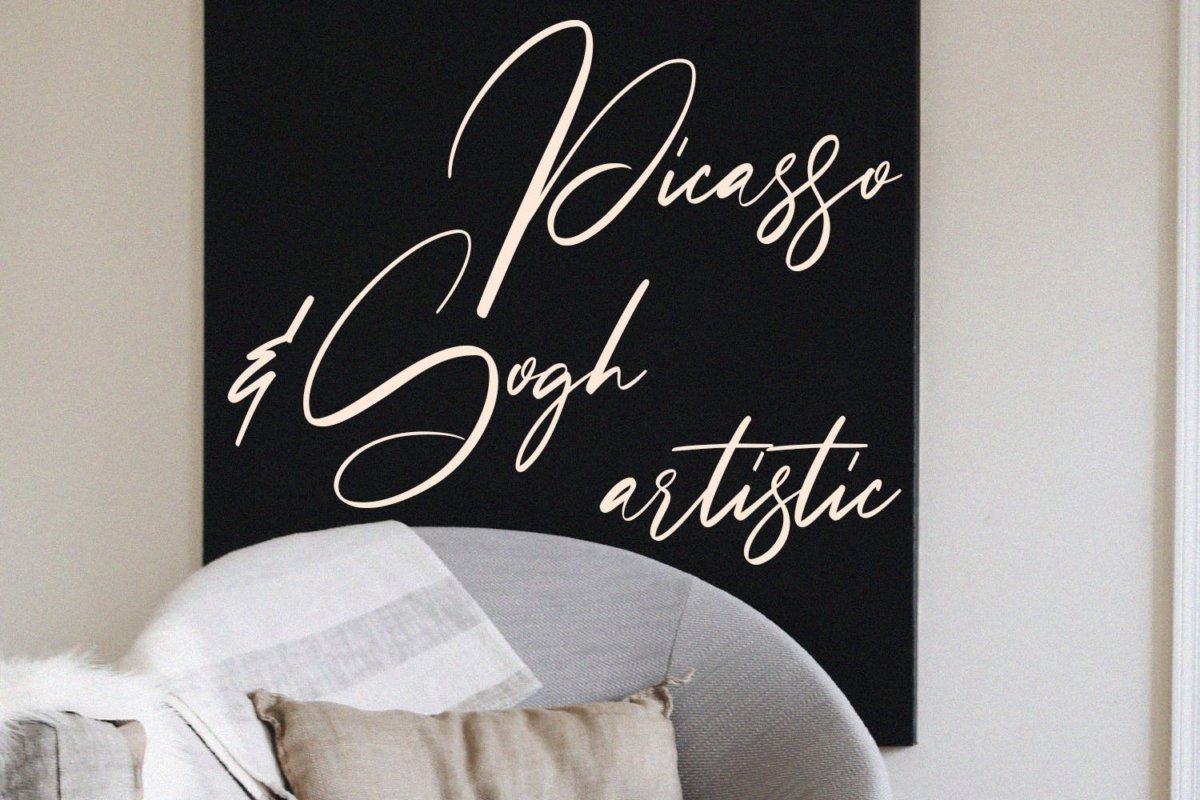 精美品牌博客徽标logo设计手写英文字体素材 Steffyray Signature Font插图7