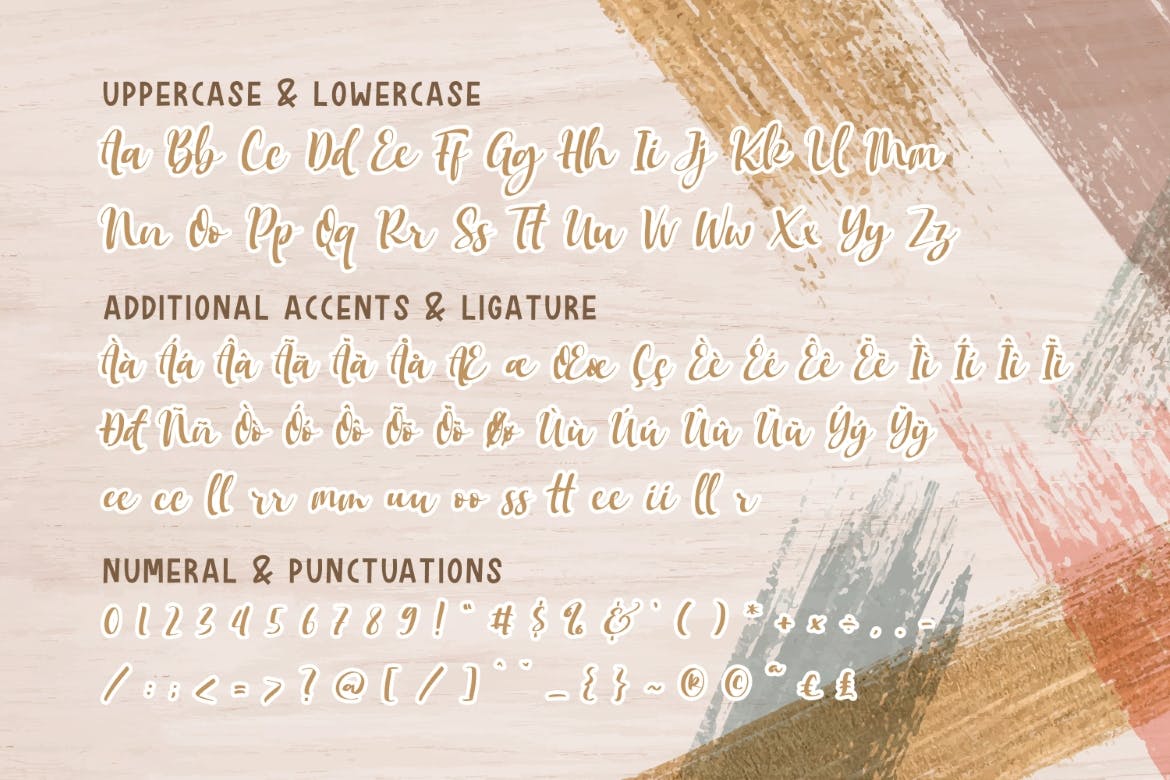 时尚杂志海报标题品牌logo设计手写英文字体 Mokalatte – Stylish Script插图8