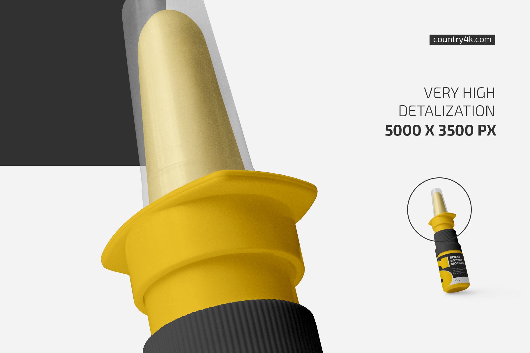 简约鼻腔喷雾瓶标签设计样机套件 Nasal Spray Bottle Mockup Set插图2