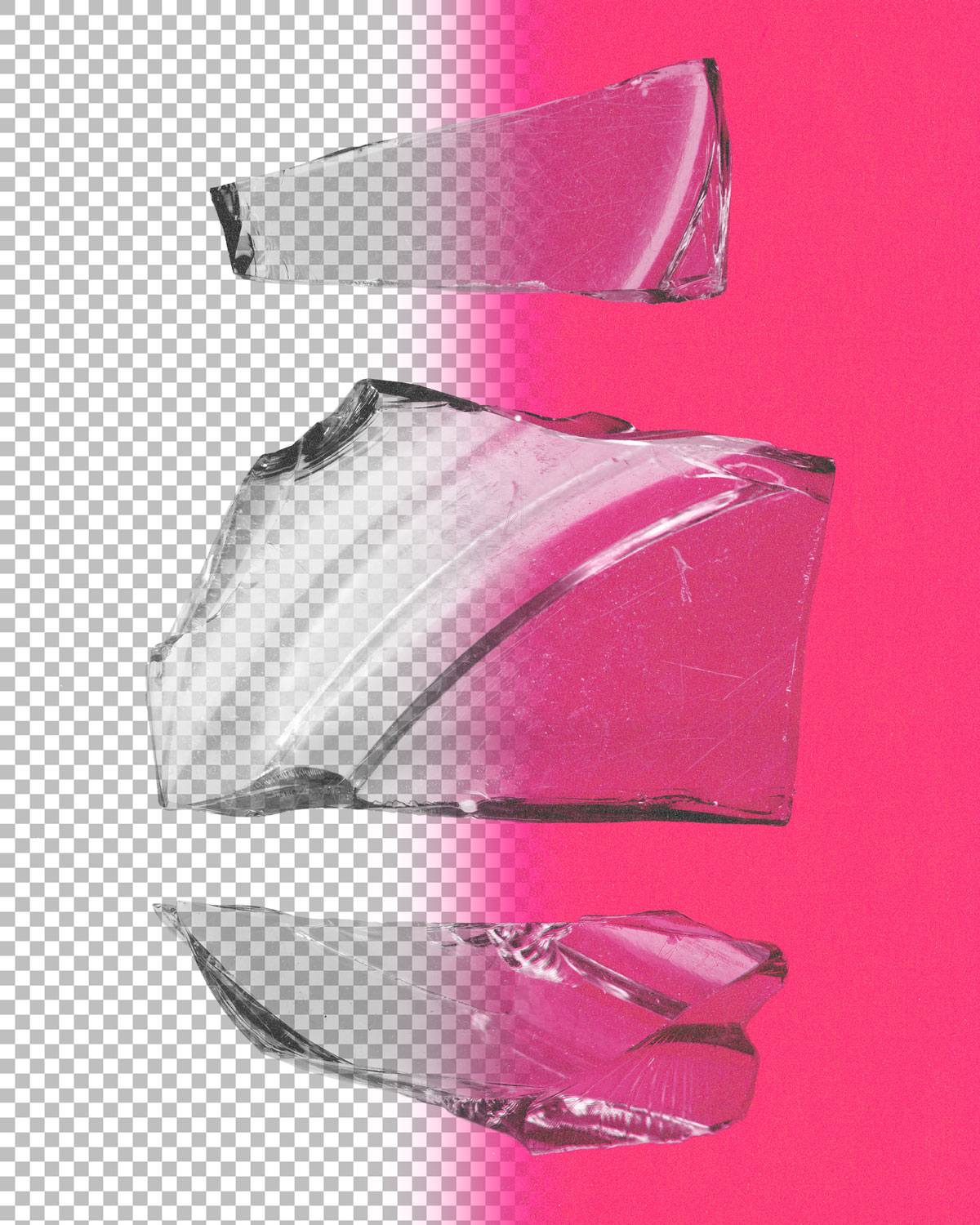 80个潮流高清破碎玻璃海报设计叠加层png透明图片素材 blkmarket –