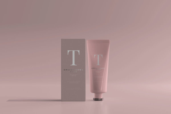 9款逼真护手霜洗面奶软管包装盒设计样机模板 Cosmetic Tube With Box Mockup