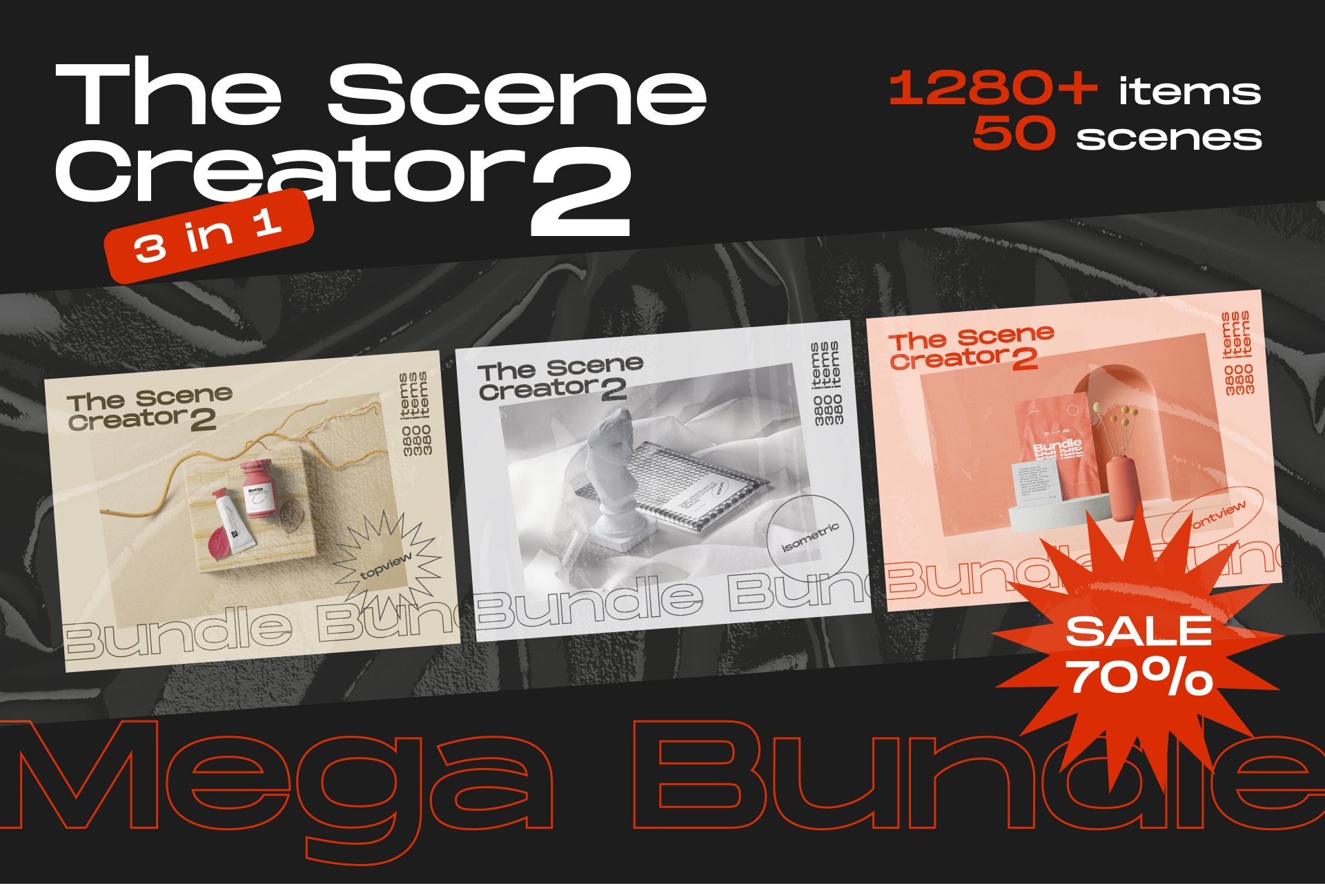 超大质感品牌文具包装VI设计场景展示Ps样机素材套装 The Scene Creator 2 – Bundle 3 in 1特色图 超大质感品牌文具包装VI设计场景展示Ps样机素材套装 The Scene Creator 2 – Bundle 3 in 1