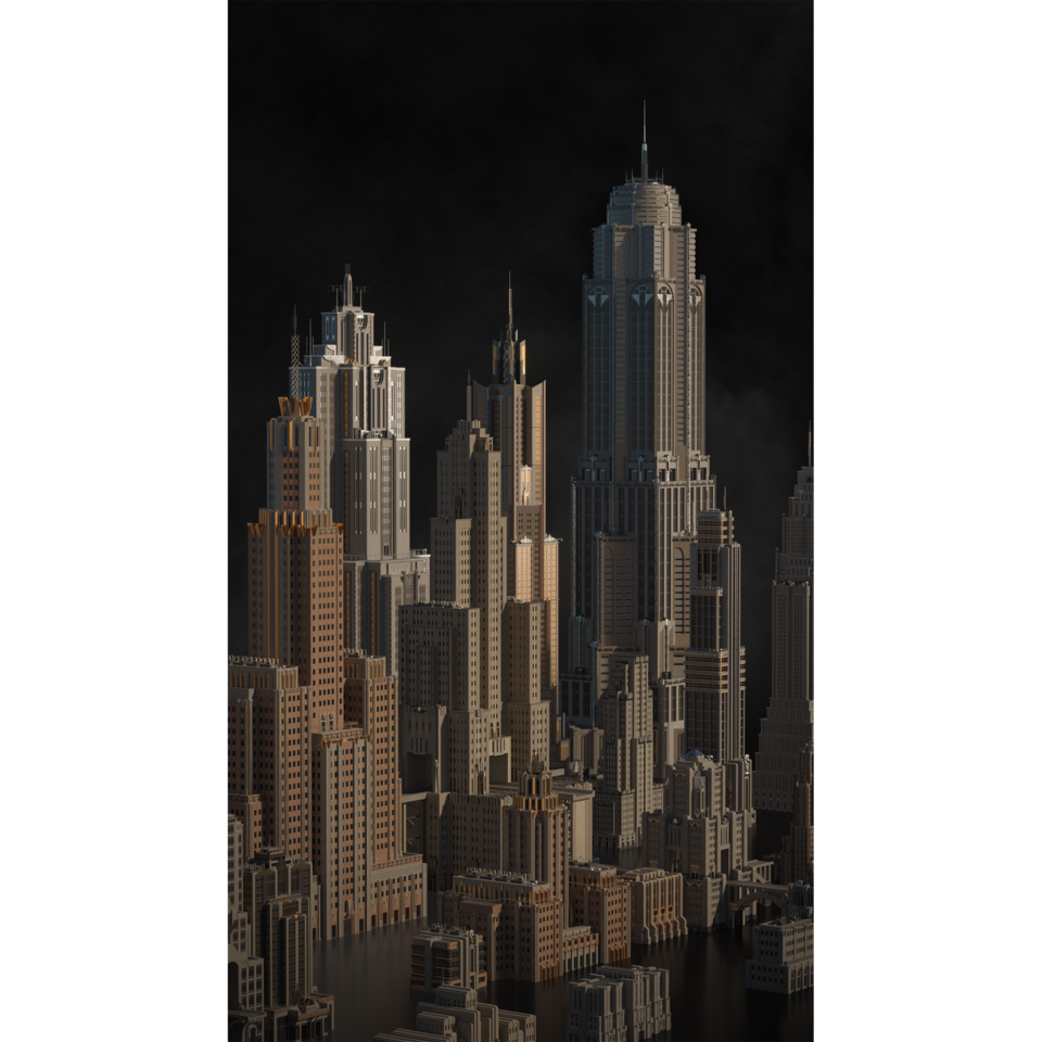 超大科幻未来雄伟城市高楼大厦建筑楼房3D模型 Kitbash3D – Goliath插图2 超大科幻未来雄伟城市高楼大厦建筑楼房3D模型 Kitbash3D – Goliath插图2