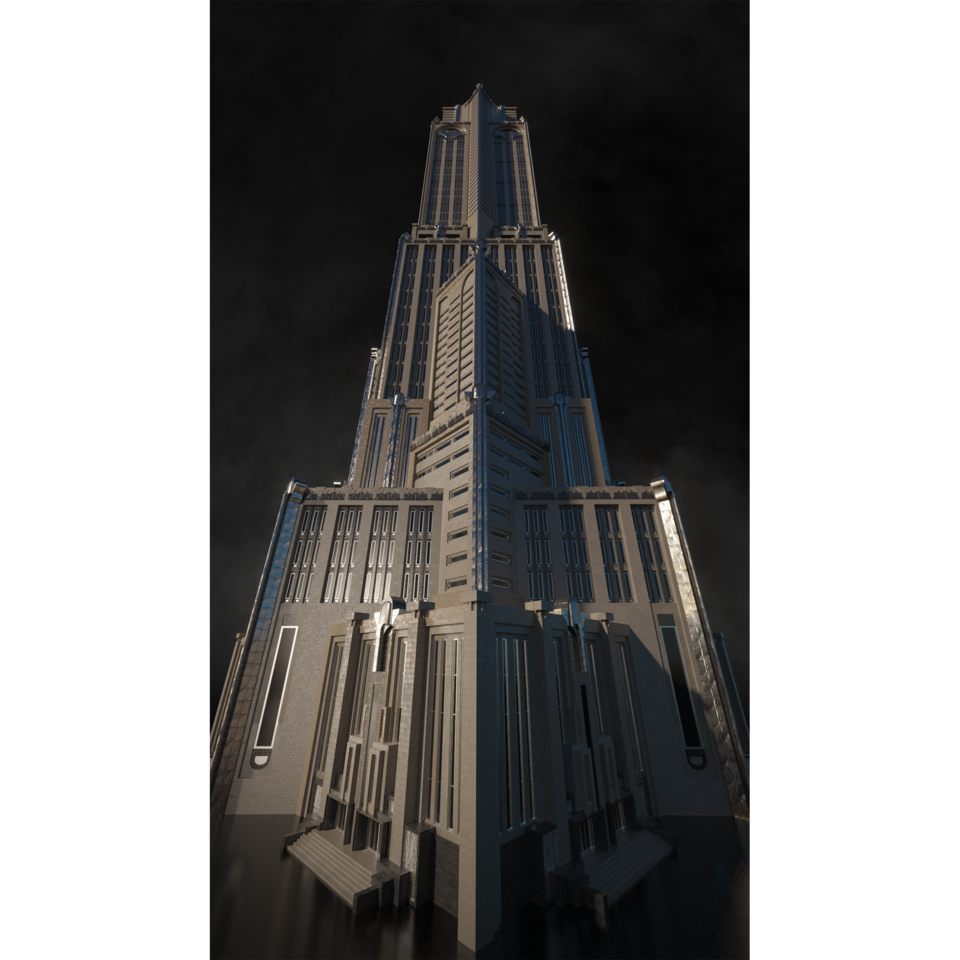 超大科幻未来雄伟城市高楼大厦建筑楼房3D模型 Kitbash3D – Goliath插图4 超大科幻未来雄伟城市高楼大厦建筑楼房3D模型 Kitbash3D – Goliath插图4