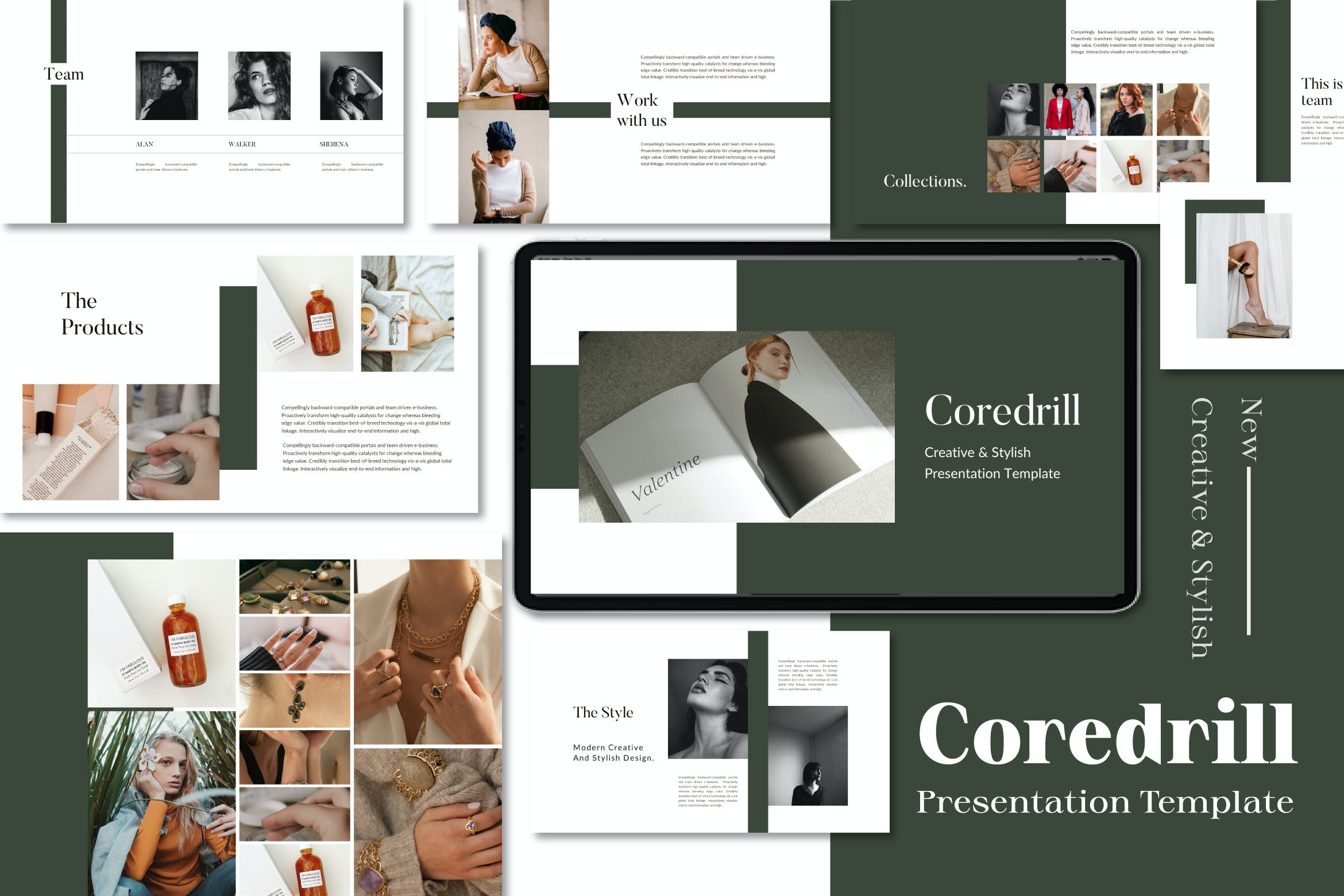 极简主义作品集演示文稿设计Keynote模板 Coredrill Creative & Minimal Keynote插图