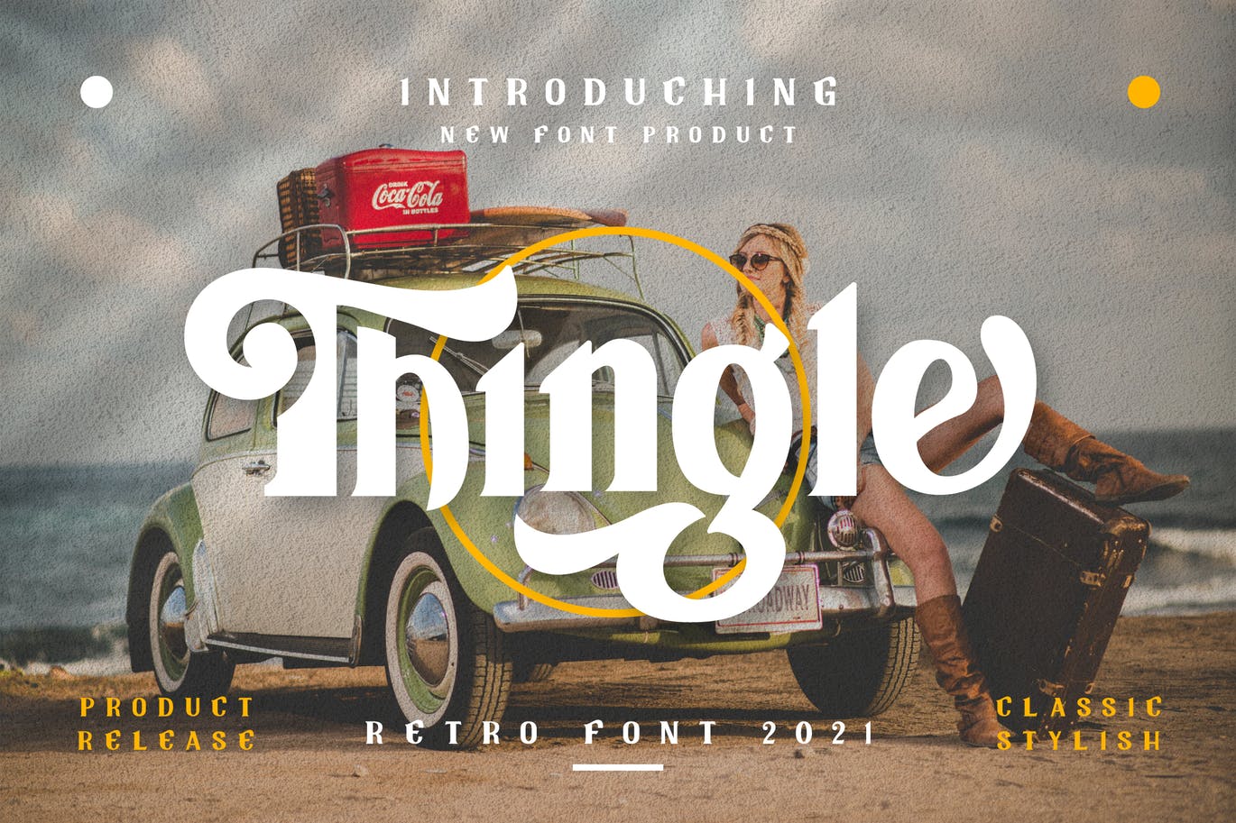 复古经典品牌徽标Logo海报标题设计衬线英文字体 Tingle Modern Classy Font插图