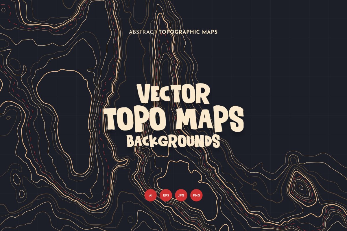10款抽象地形图线条背景矢量设计素材 Topographic Map Backgrounds插图 10款抽象地形图线条背景矢量设计素材 Topographic Map Backgrounds插图