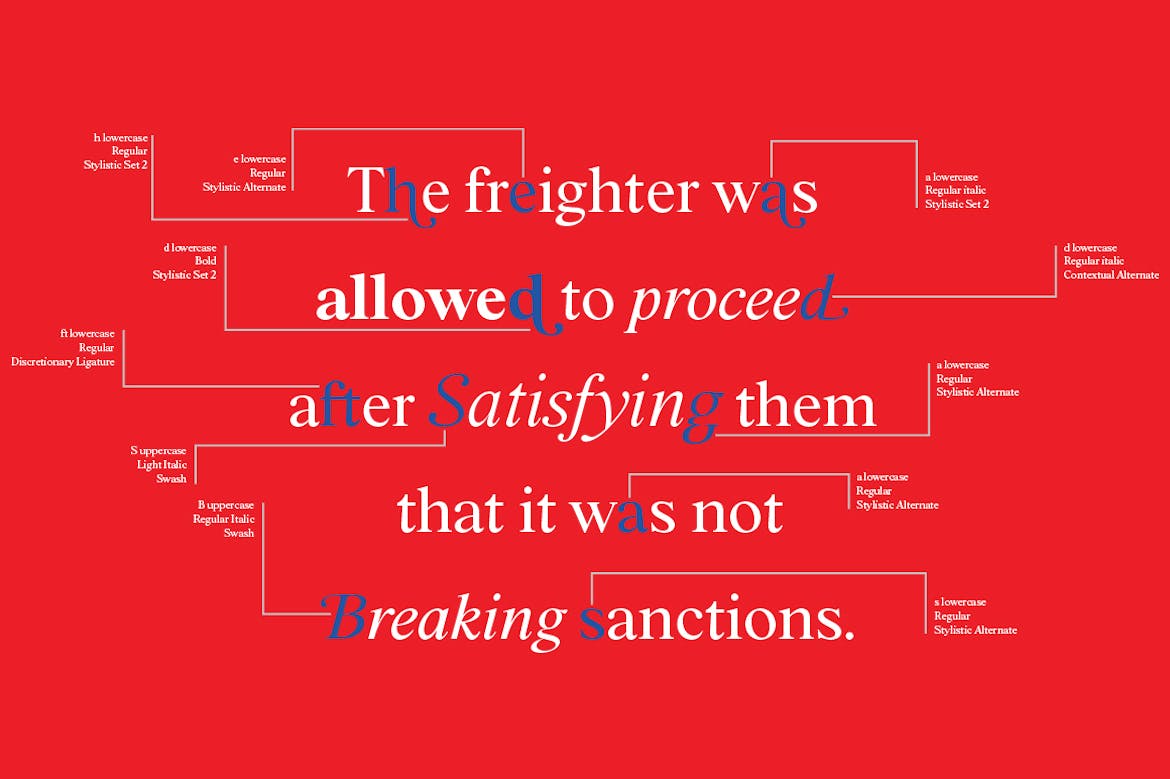 时尚复古海报标题徽标Logo设计衬线英文字体素材 BD Megalona | Text Serif Font Family插图11