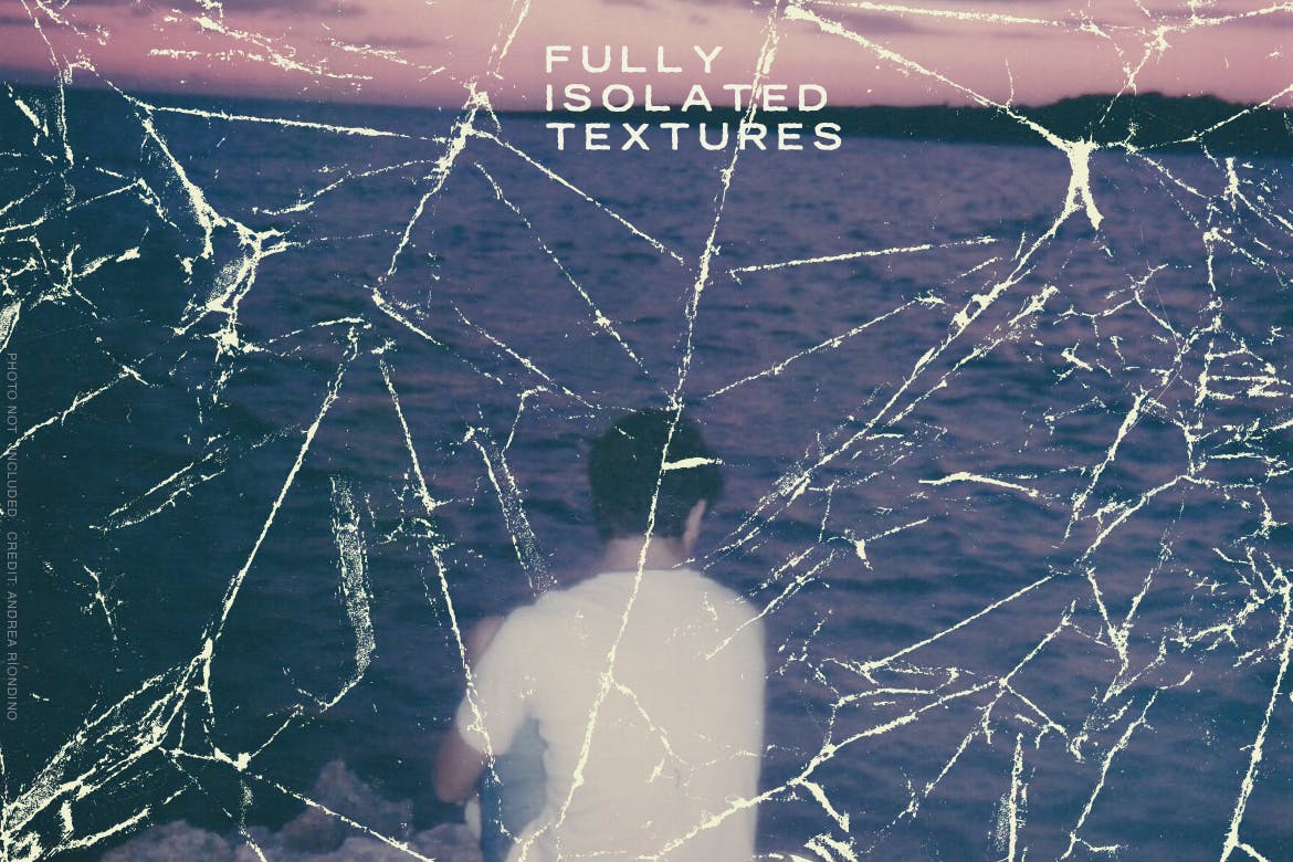 潮流折痕褶皱做旧纸张纹理背景矢量素材 Crumpled Paper Textures插图1