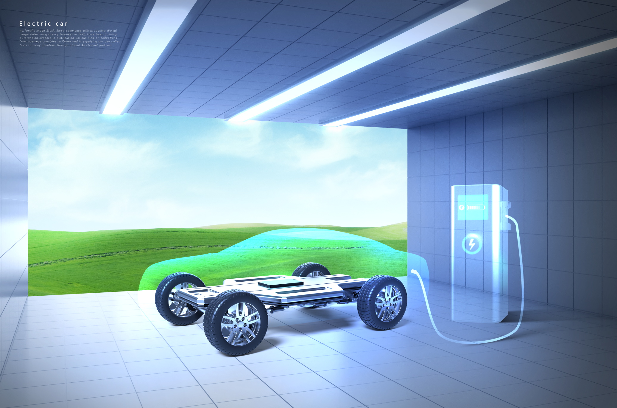 10款时尚创意环保科技新能源电动汽车海报设计psd模板素材 new energy