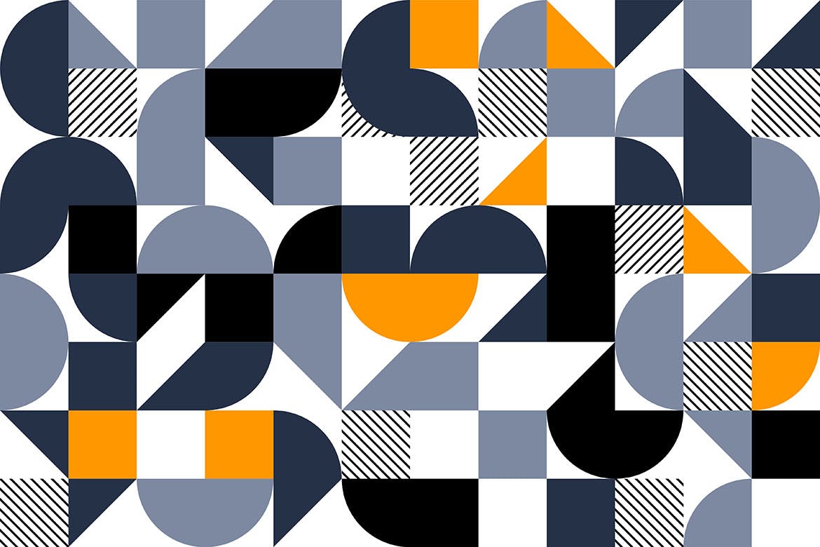 10个复古几何图形无缝隙图案矢量设计素材 geometric tracery