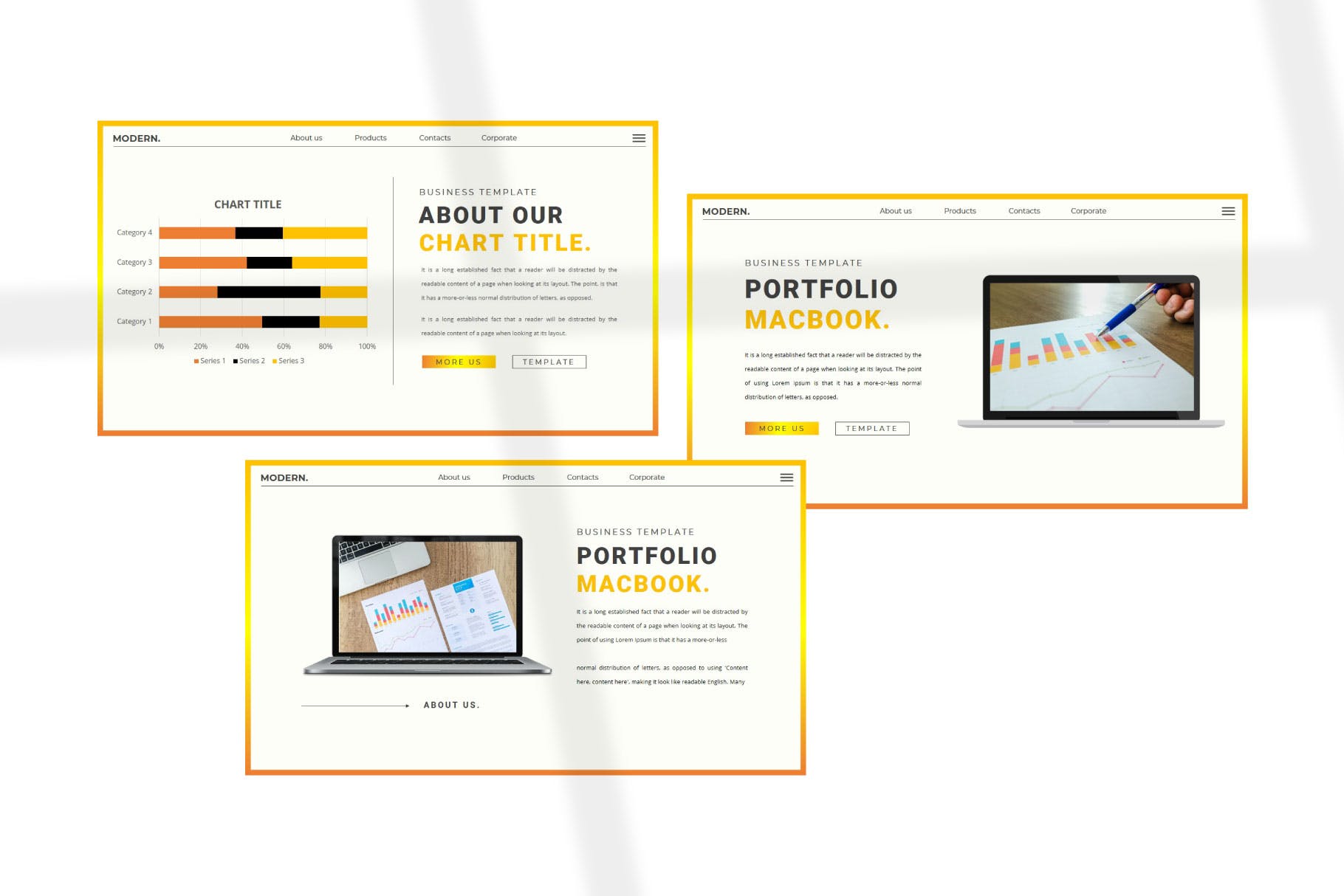 极简主义企业营销策划演示文稿设计ppt模板 CORPHASE Powerpoint Template插图6