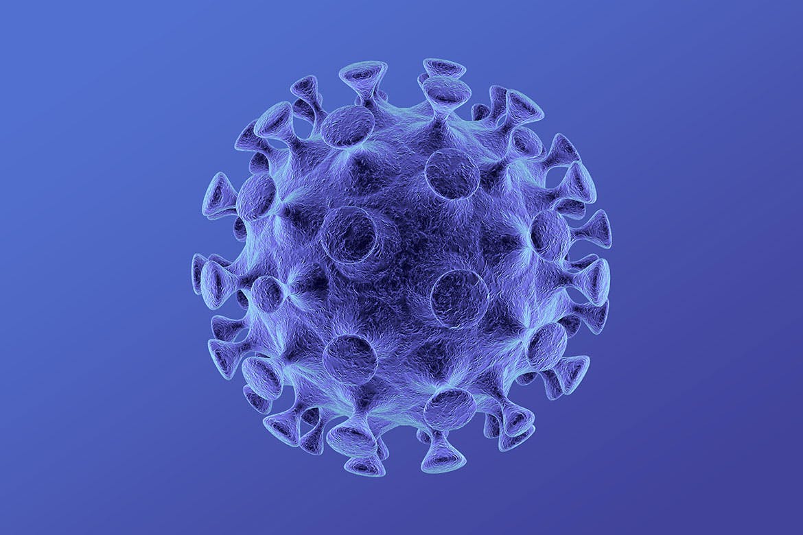 抽象冠状病毒分离3d渲染png透明背景图片素材transparentpngobjects