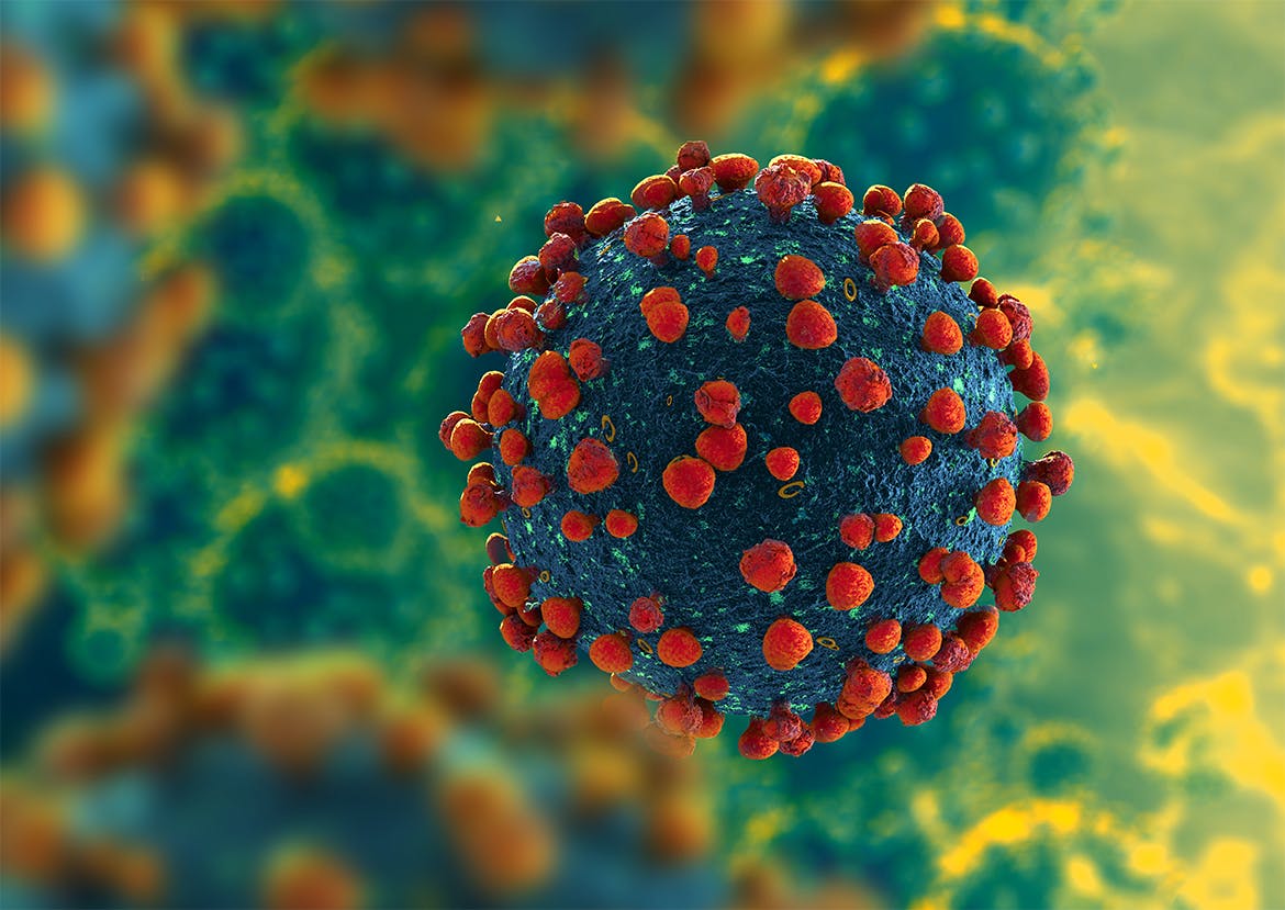 12款高清冠狀病毒背景圖片設計素材 detailed coronavirus