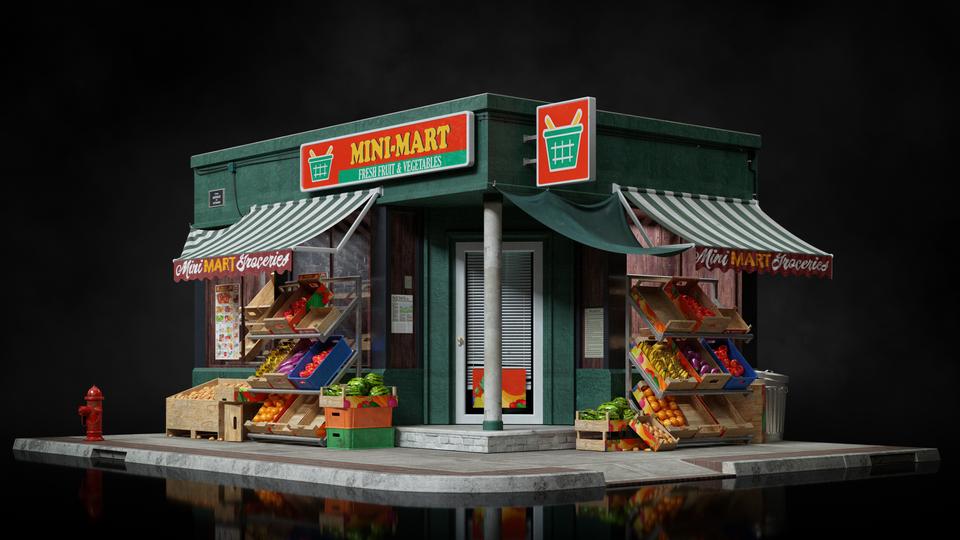 超大商店楼房建筑街道设施3D模型设计素材 Kitbas3D – Storefronts插图30 超大商店楼房建筑街道设施3D模型设计素材 Kitbas3D – Storefronts插图30