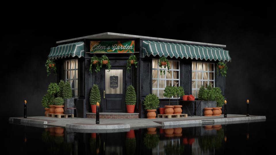 超大商店楼房建筑街道设施3D模型设计素材 Kitbas3D – Storefronts插图31 超大商店楼房建筑街道设施3D模型设计素材 Kitbas3D – Storefronts插图31
