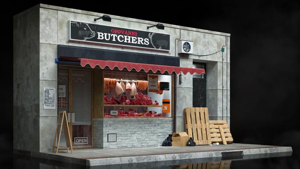 超大商店楼房建筑街道设施3D模型设计素材 Kitbas3D – Storefronts插图34 超大商店楼房建筑街道设施3D模型设计素材 Kitbas3D – Storefronts插图34