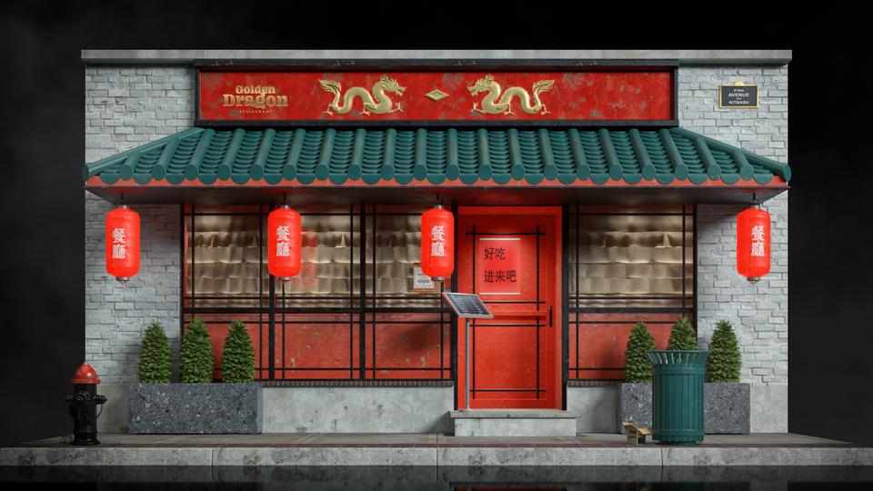 超大商店楼房建筑街道设施3D模型设计素材 Kitbas3D – Storefronts插图35 超大商店楼房建筑街道设施3D模型设计素材 Kitbas3D – Storefronts插图35