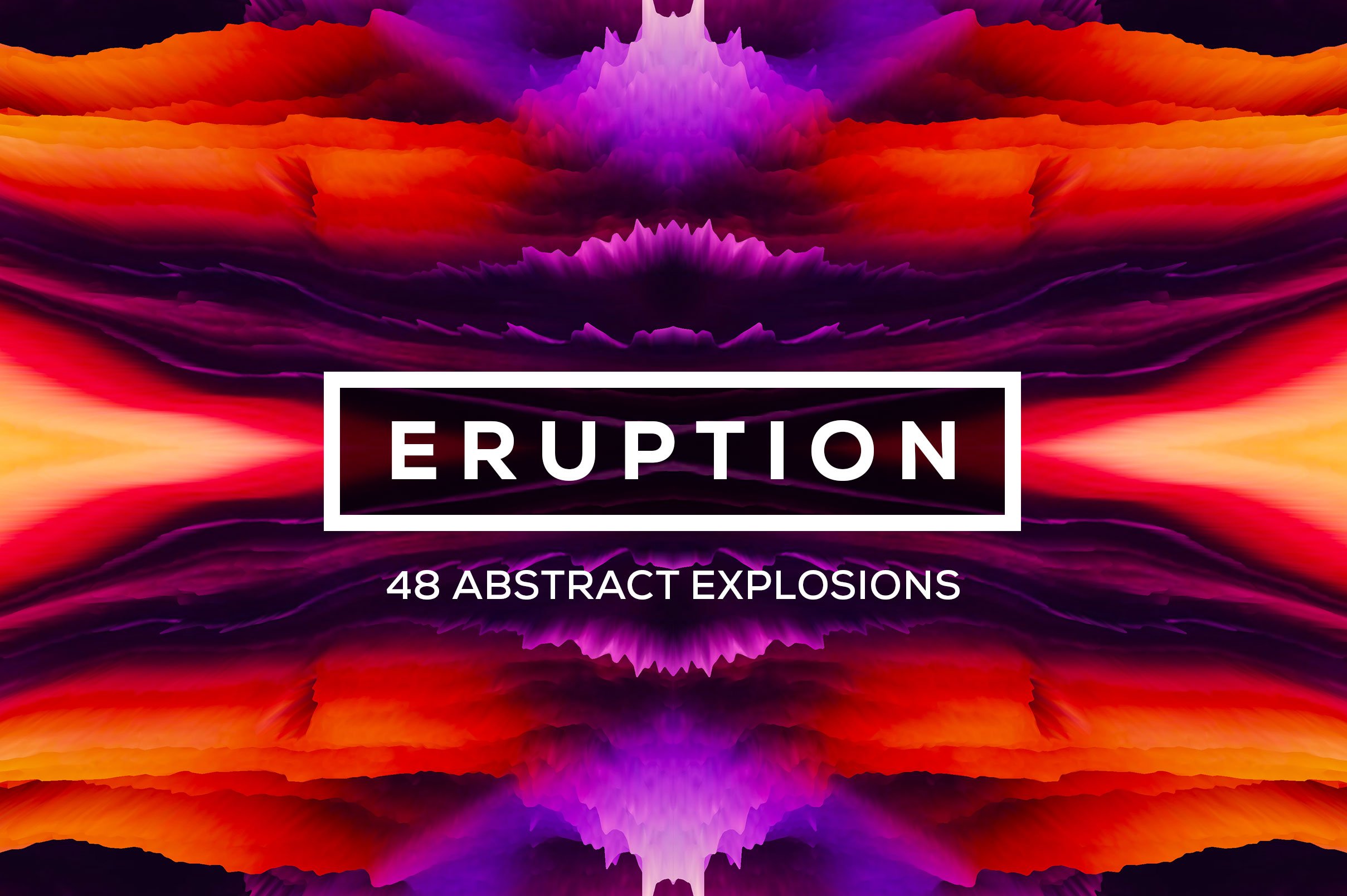 48款潮流抽象炫彩爆炸炸裂创意海报设计背景图片素材eruption–48