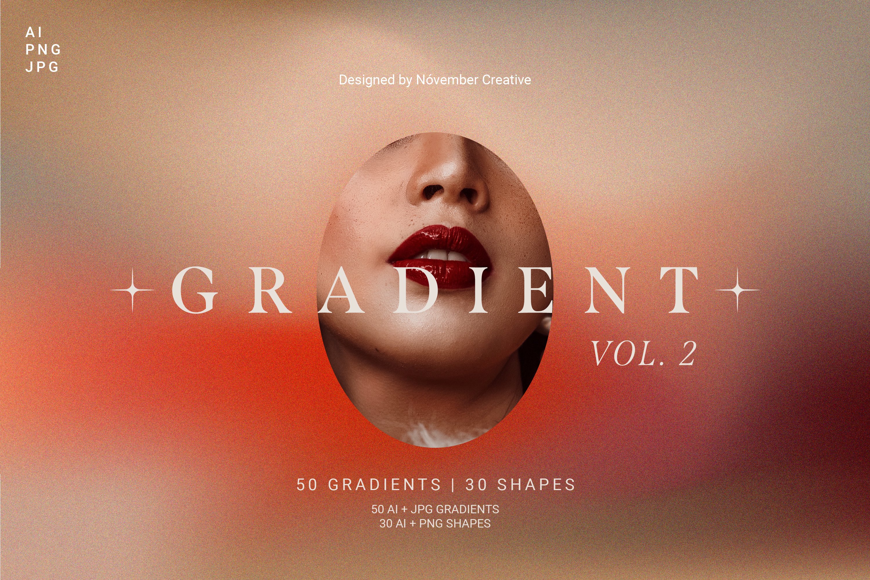 潮流复古炫彩颗粒噪点模糊渐变背景纹理图形设计素材 80 Vibrant Gradients & Shapes插图