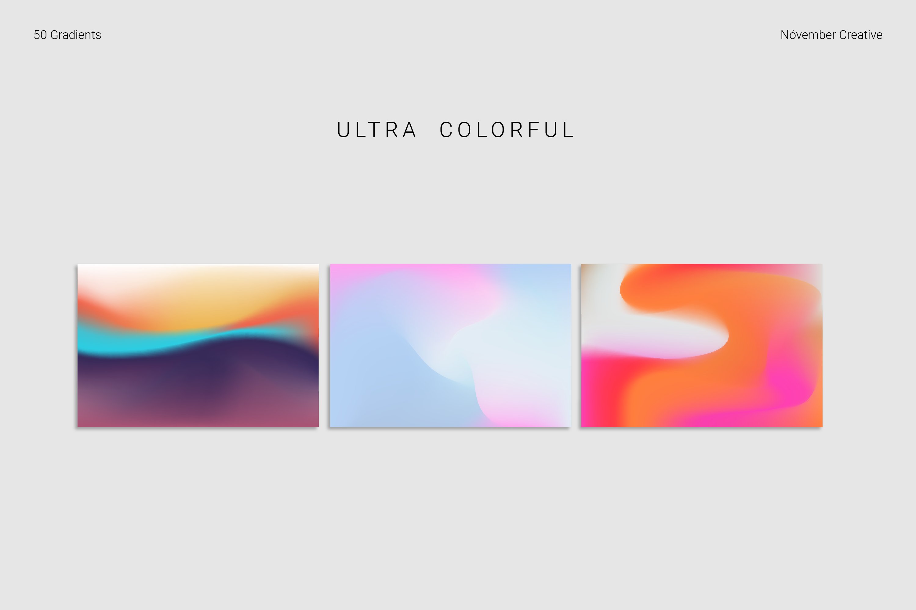 潮流复古炫彩颗粒噪点模糊渐变背景纹理图形设计素材 80 Vibrant Gradients & Shapes插图9