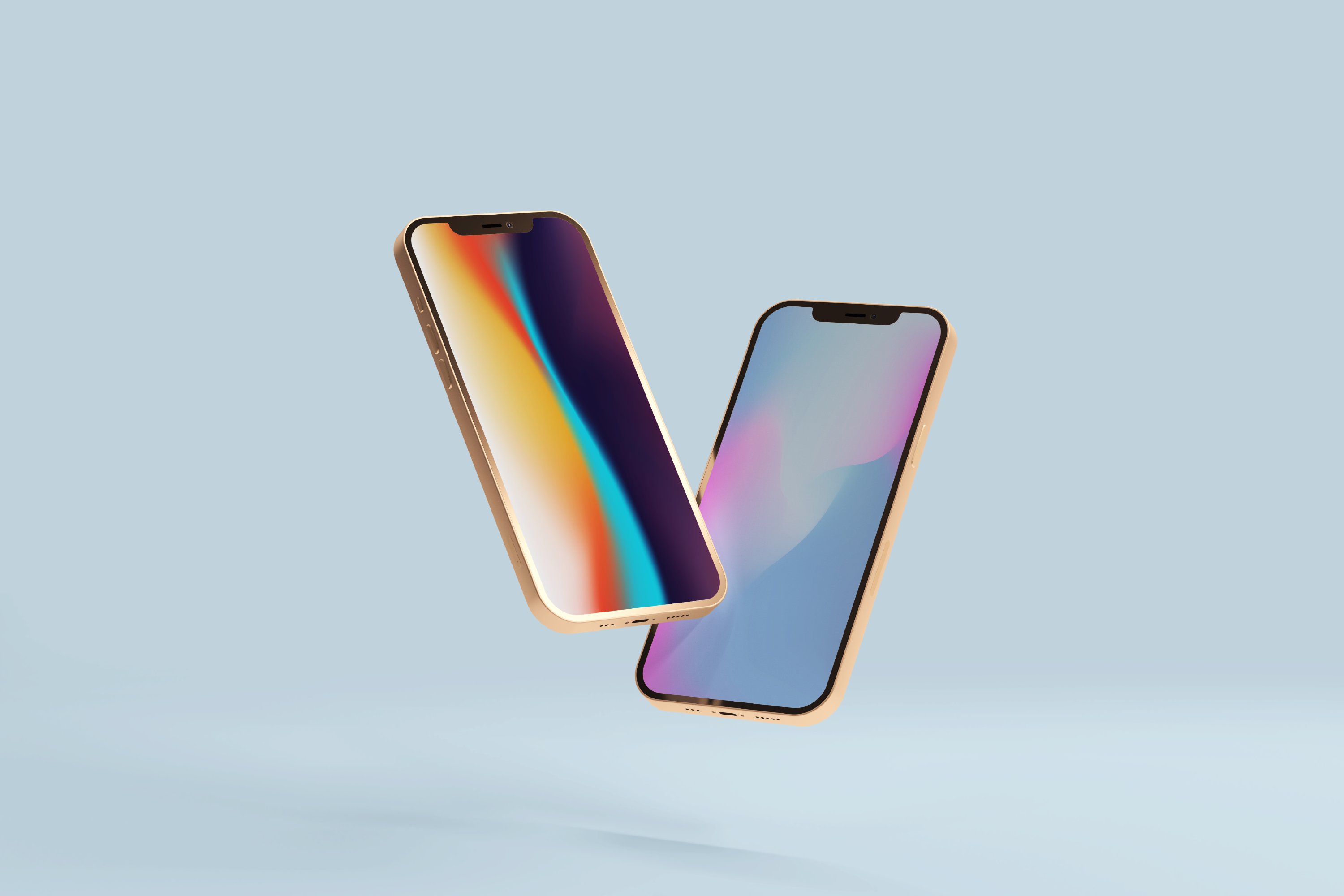 潮流复古炫彩颗粒噪点模糊渐变背景纹理图形设计素材 80 Vibrant Gradients & Shapes插图10