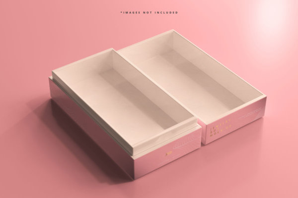 8款时尚高端产品礼品包装盒设计PS智能贴图样机模板 Jewelry Or Gift Box Mockup 2