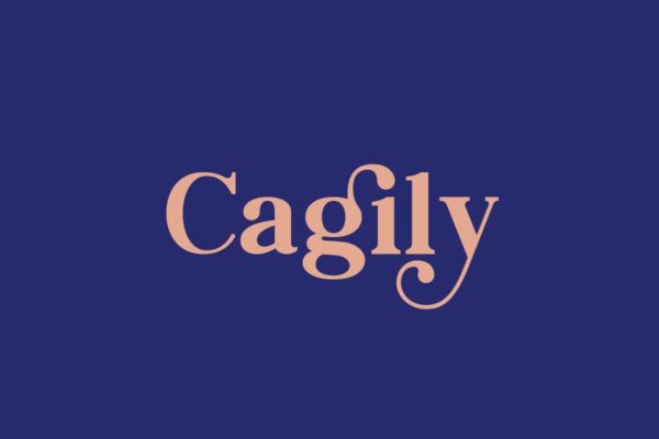 现代品牌婚礼徽章设计衬线英文字体 Cagily