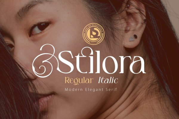 复古优雅杂志海报标志设计衬线英文字体 STILORA – SERIF