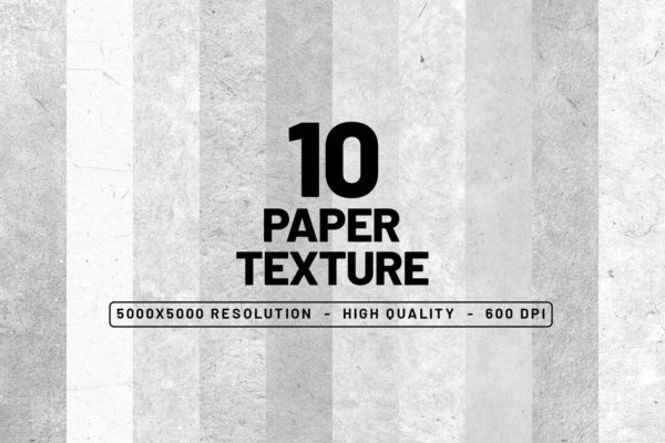 10张粗糙纸张纹理背景图片设计素材 10 Handmade Paper Texture