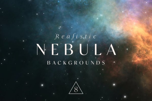 8款逼真太空星云背景图片设计素材 Realistic Nebula Backgrounds