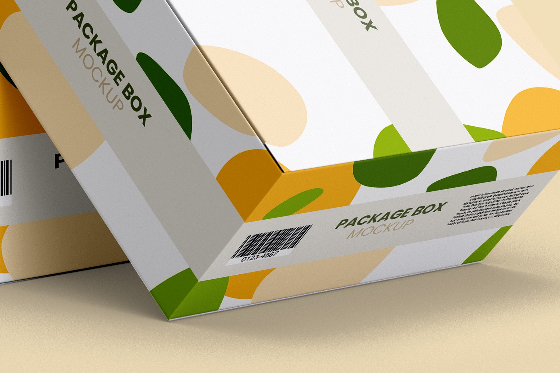 7款逼真产品包装纸盒设计贴图样机模板packageboxmockup–7views