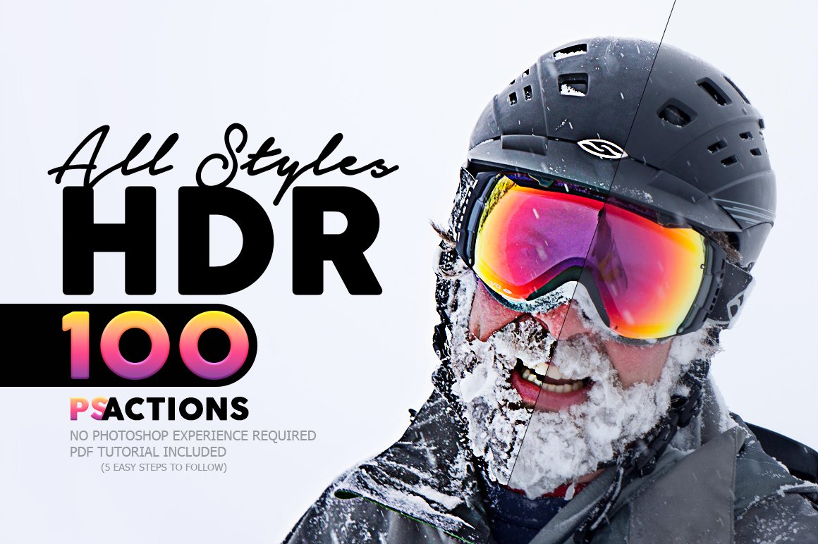 100款HDR照片调色效果PS动作素材 All Styles HDR – Photoshop Actions插图